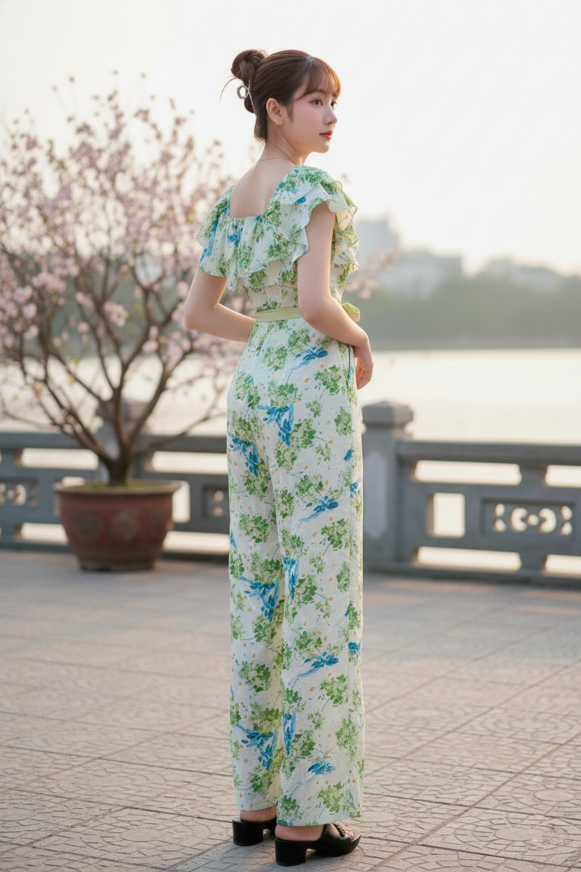 Jumpsuit ống rộng bèo ngực mặc 2 kiểu_thumbnail_20