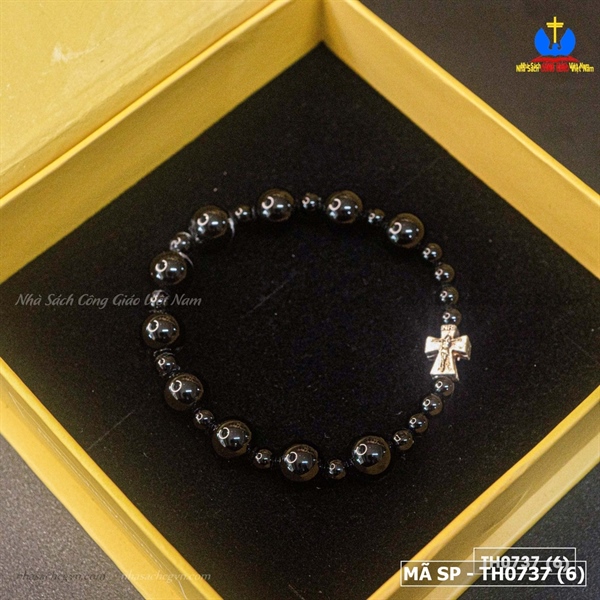Vòng Mân Côi đá Agate đen tự nhiên_thumbnail_1