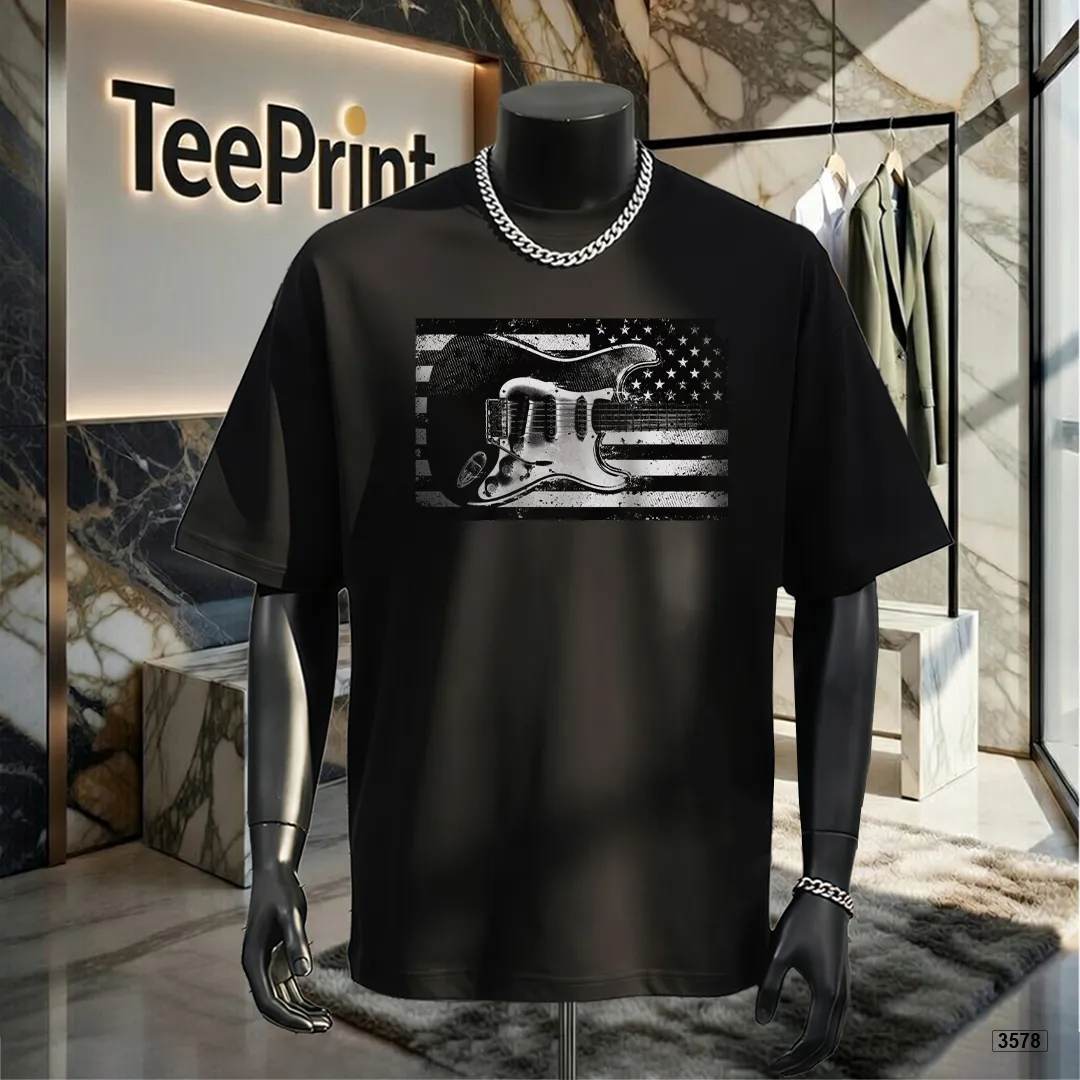 Áo thun nam oversize phong cách cổ điển TeePrint 3578