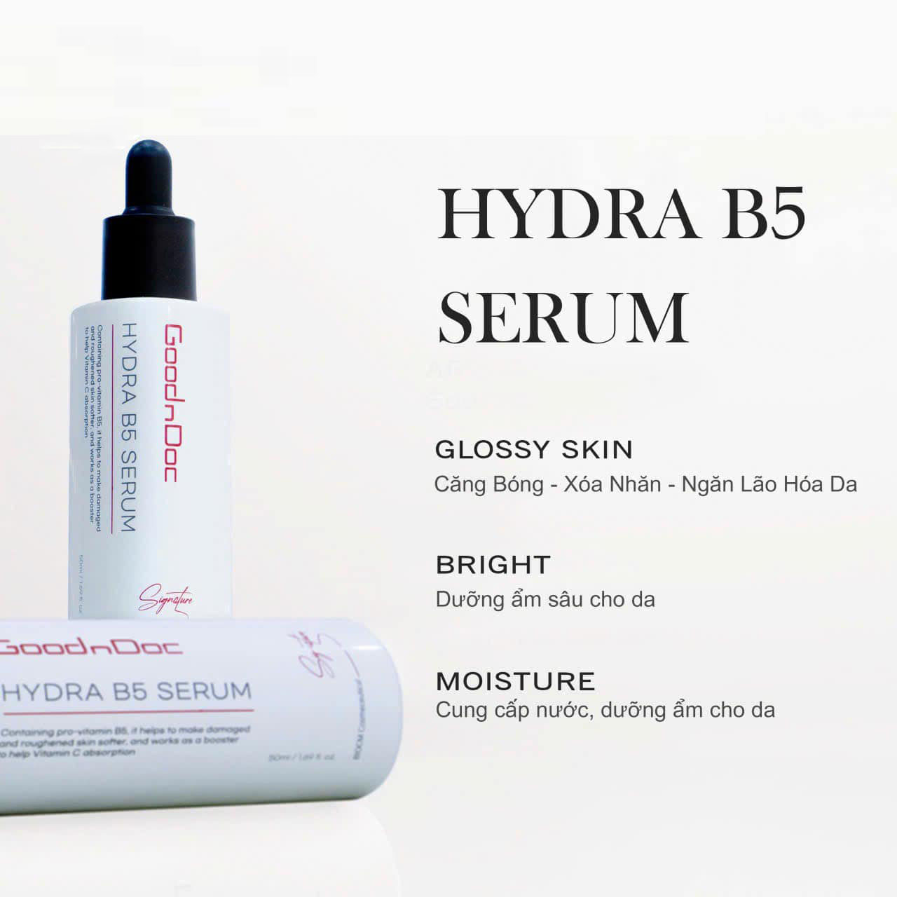 Serum dưỡng mờ thâm GoodnDoc Hydra B5 Serum 50ml dưỡng ẩm phục hồi