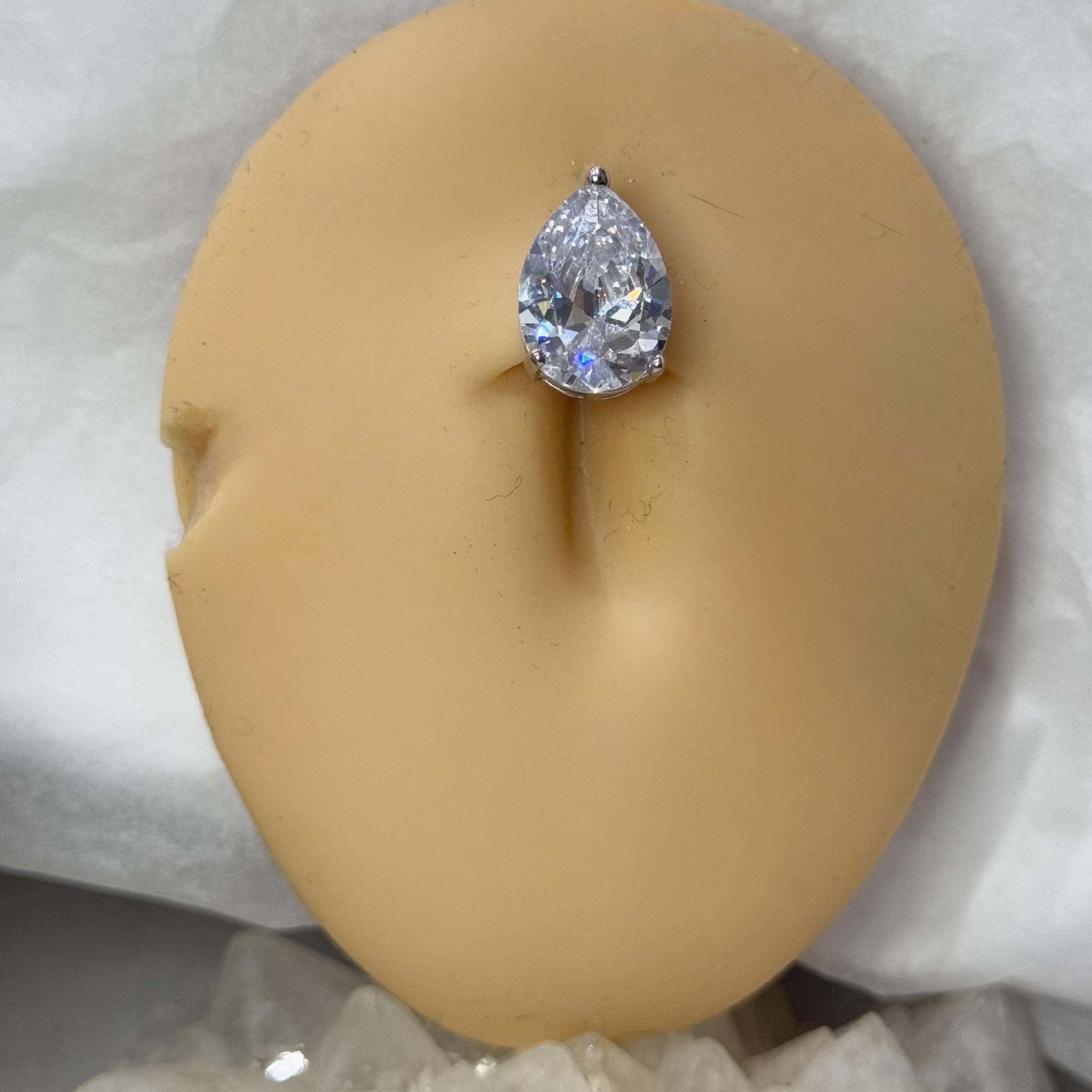 rốn bạc xi bạch kim kim cương giọt nước to đeo ngược_thumbnail_4