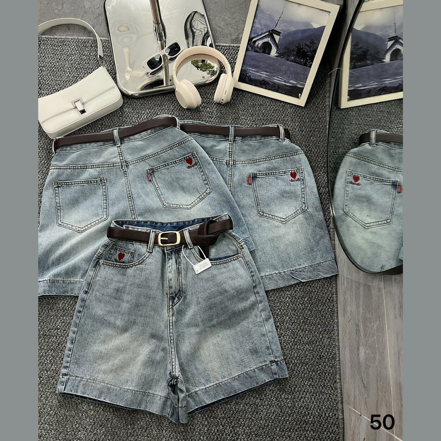 Quần short jean ngố thêu tim bigsize QSJ050 dành cho nàng mũm mĩm từ 55-90kg_thumbnail_14