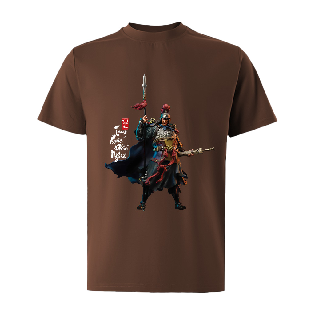 Áo phông nam tam quốc diễn nghĩa nhiều màu nhiều màu ATD1484 Miucho Iconic vải cotton in artwork_thumbnail_0