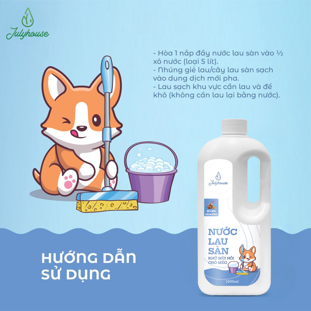 Nước lau sàn khử mùi hôi chó mèo Julyhouse_thumbnail_4