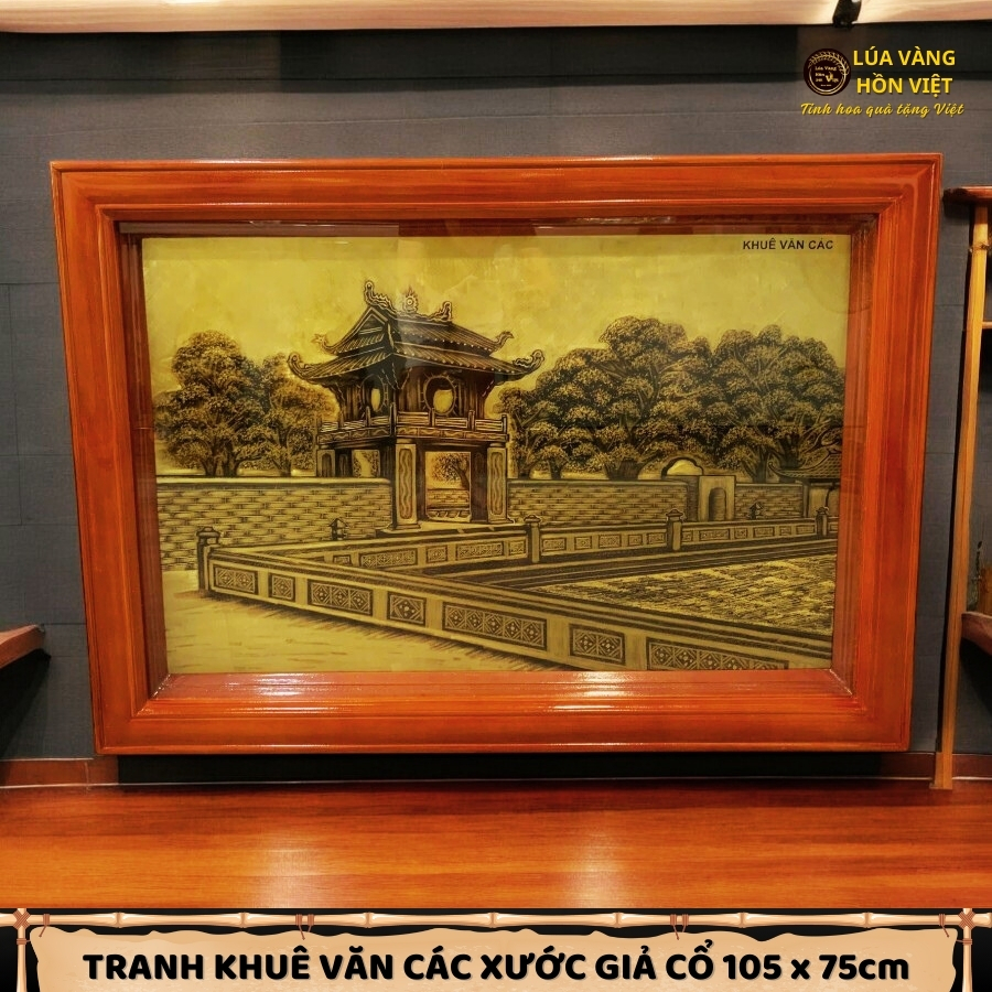 TRANH KHUÊ VĂN CÁC XƯỚC GIẢ CỔ 105x75cm_thumbnail_1
