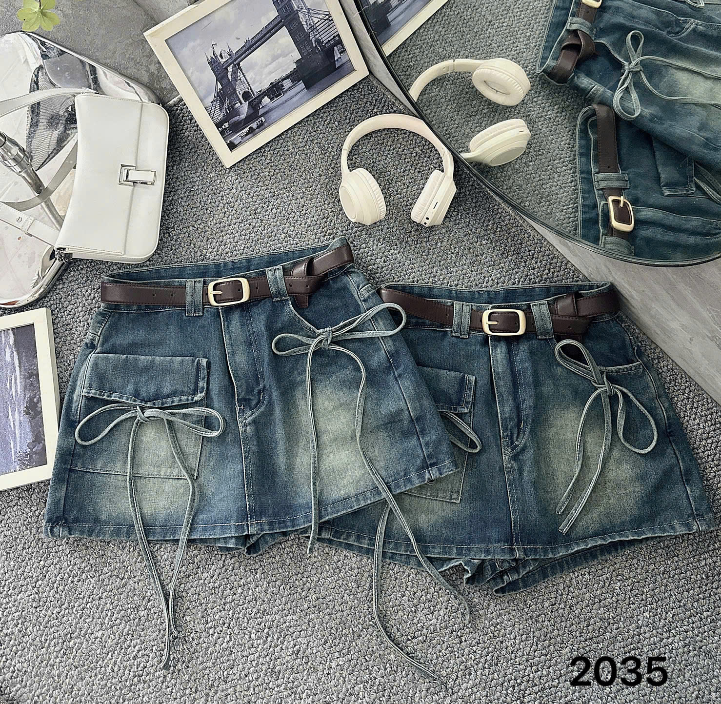 Quần váy jean túi hộp phối nơ bigsize QVJ014_thumbnail_10