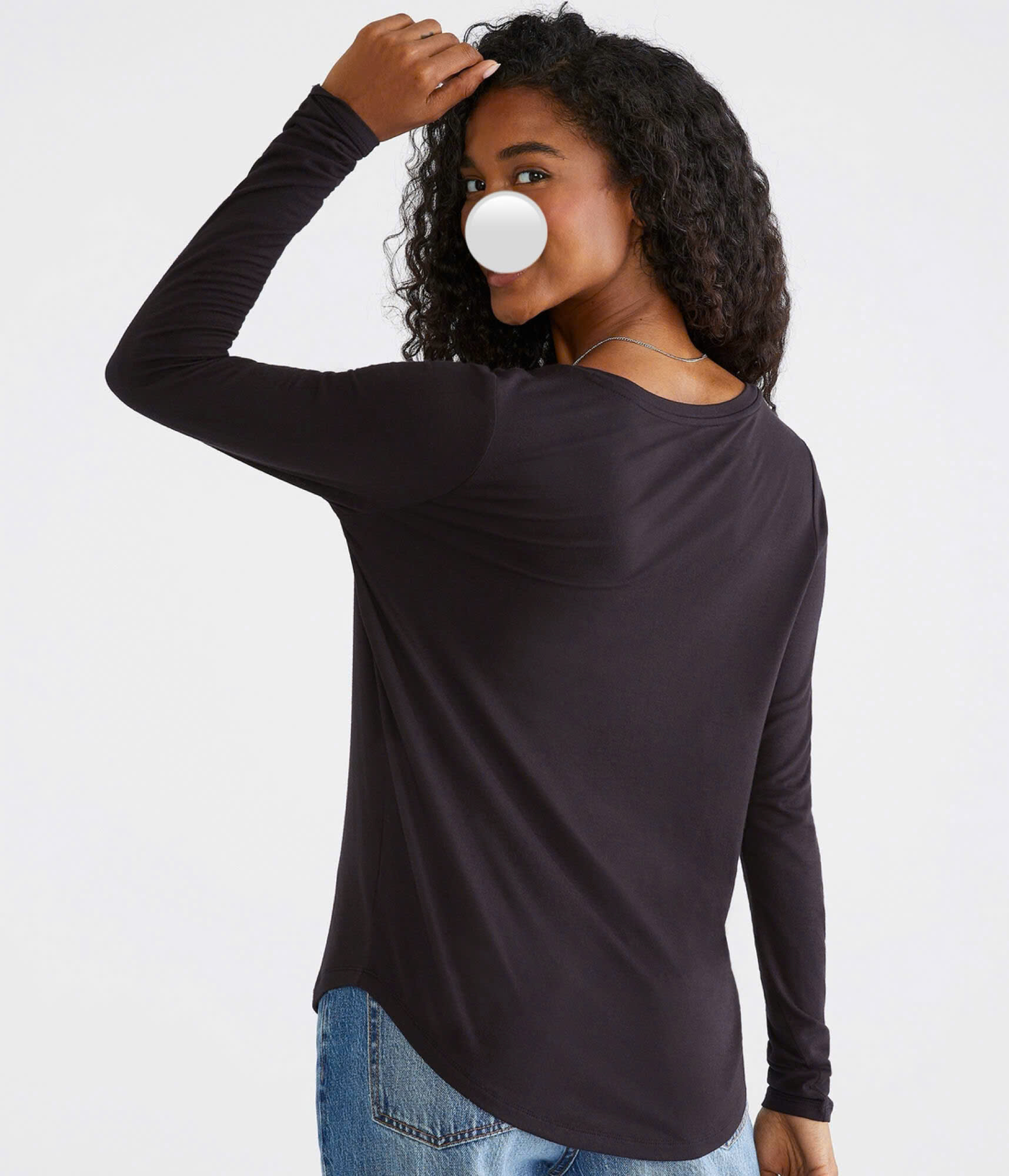 Áo tay dài cổ tim 