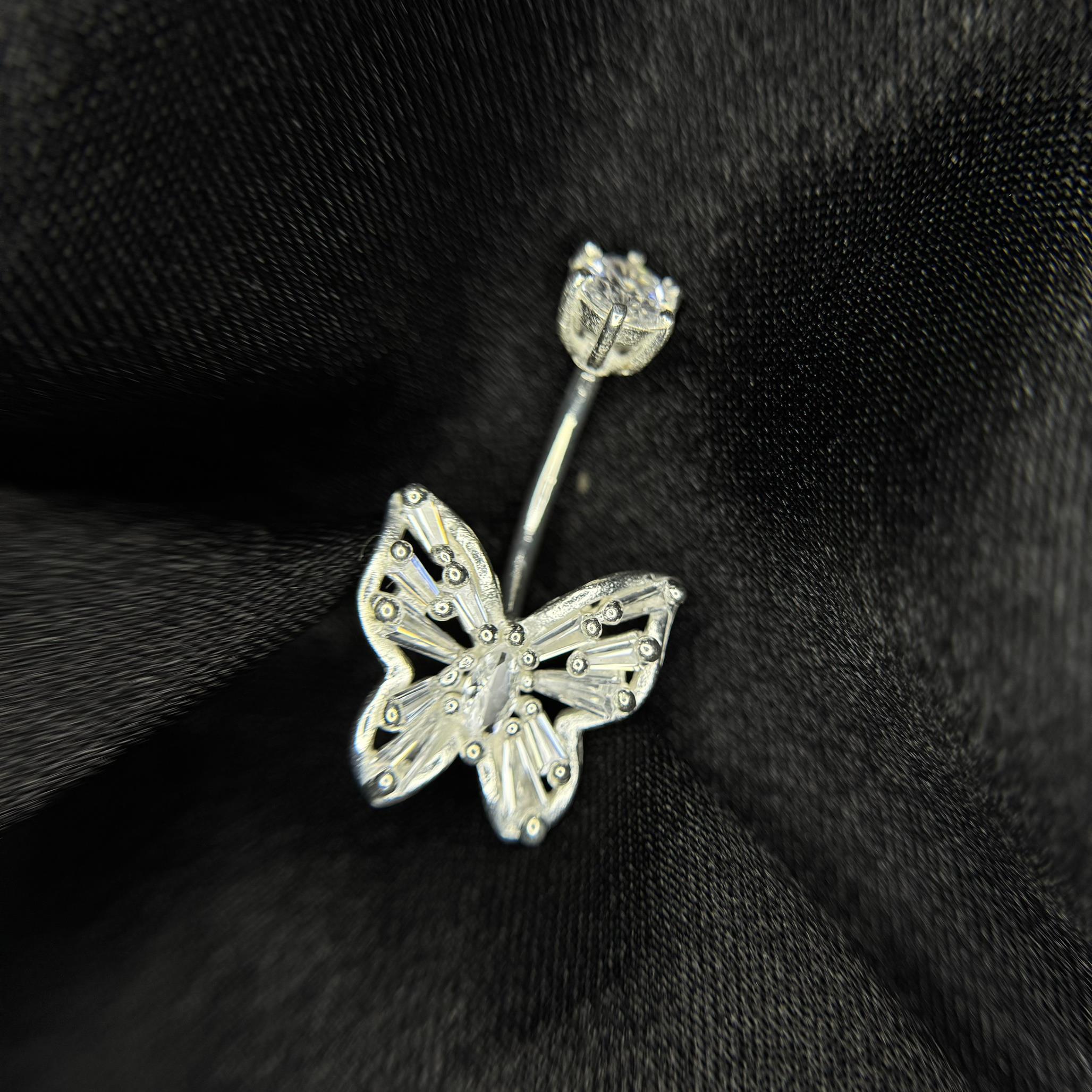 rốn bạc bé bướm to bốn cánh đính kim cương trắng _thumbnail_1