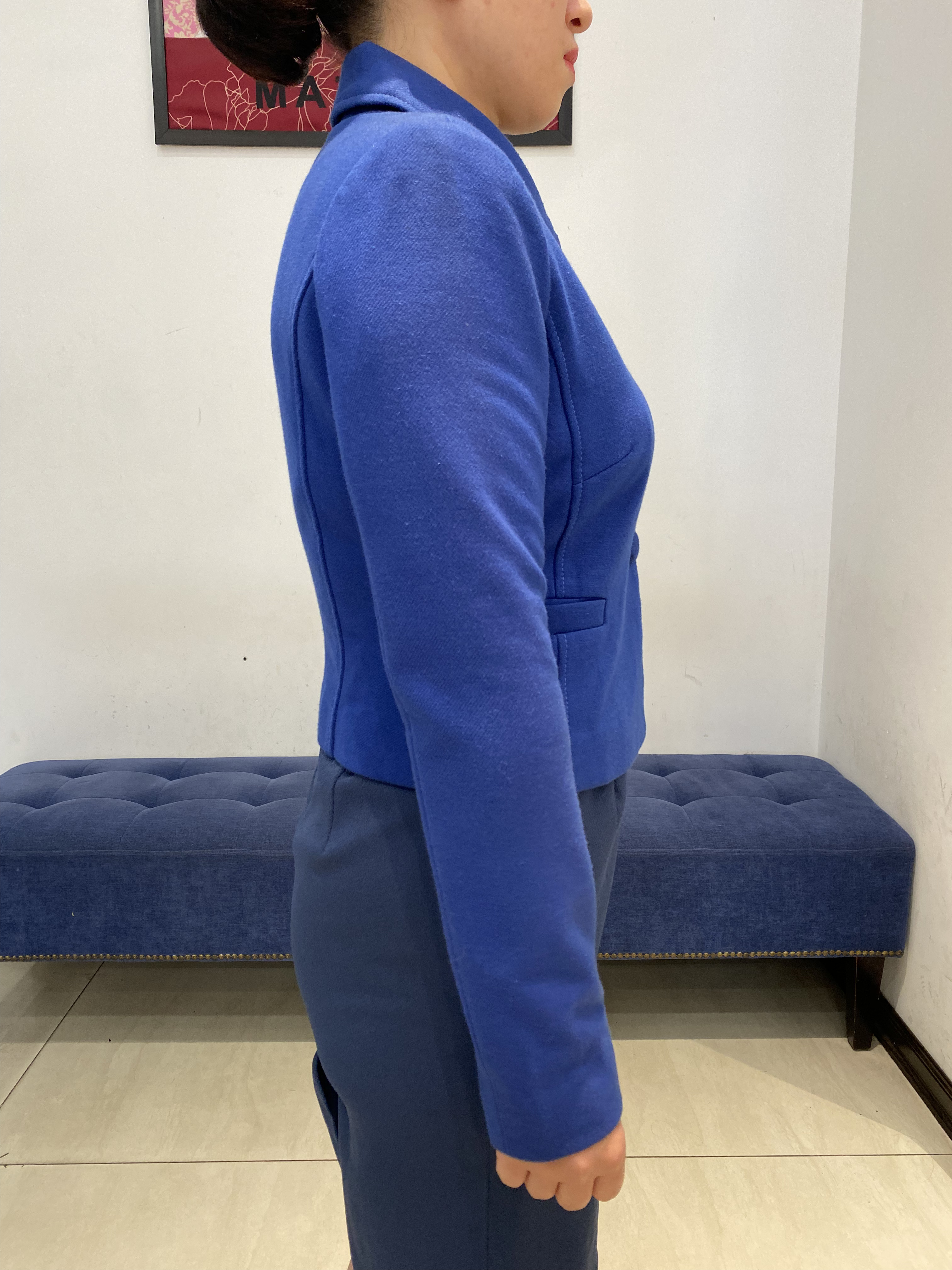 Bộ Áo Vest và Chân váy Juyp vải dạ Yumi màu xanh_thumbnail_2