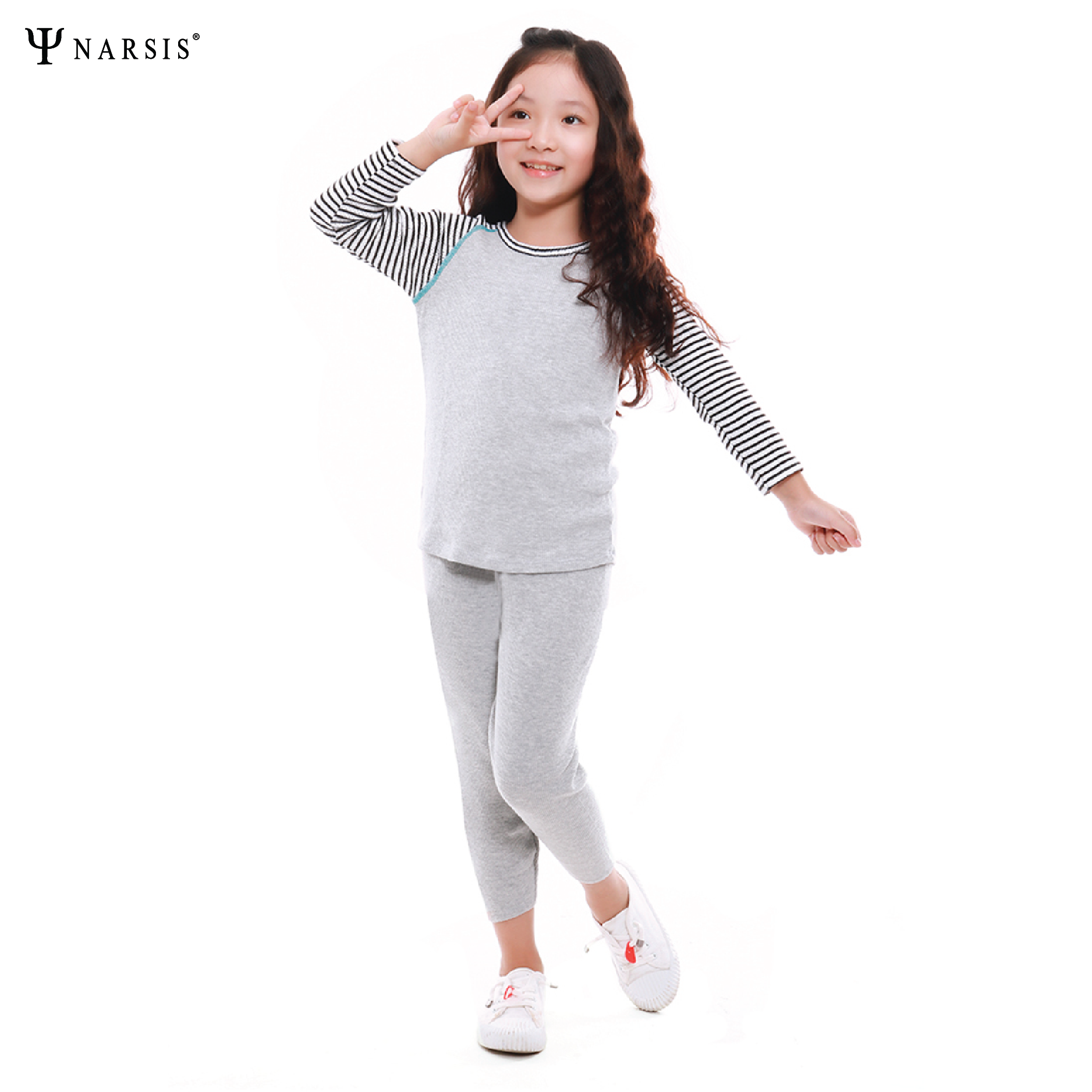 BỘ THU ĐÔNG BÉ GÁI KM9026 NARSIS CHẤT LIỆU THOÁNG MÁT, DỄ CHỊU, THOẢI MÁI CẢ NGÀY, DỄ VẬN ĐỘNG_thumbnail_2