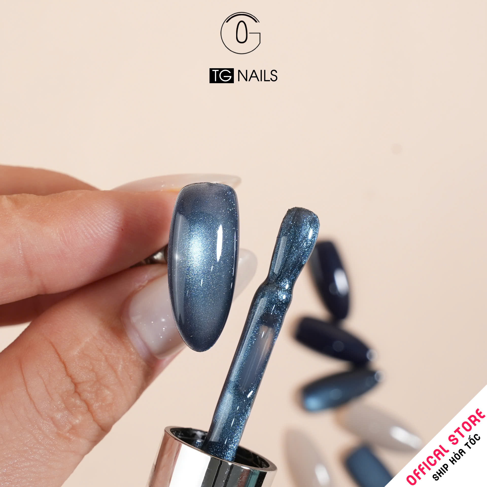 Set sơn gel 4 màu Xanh Dương TG