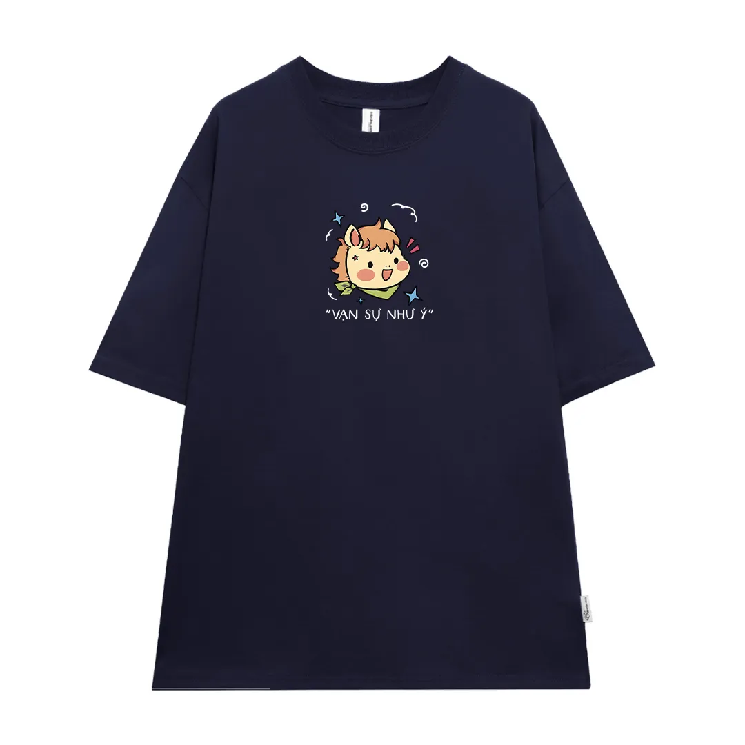 Áo thun nữ oversize Tết Miucho chất vải dày dặn thoáng mát đứng form Vạn Sự Như Ý 2919_thumbnail_12