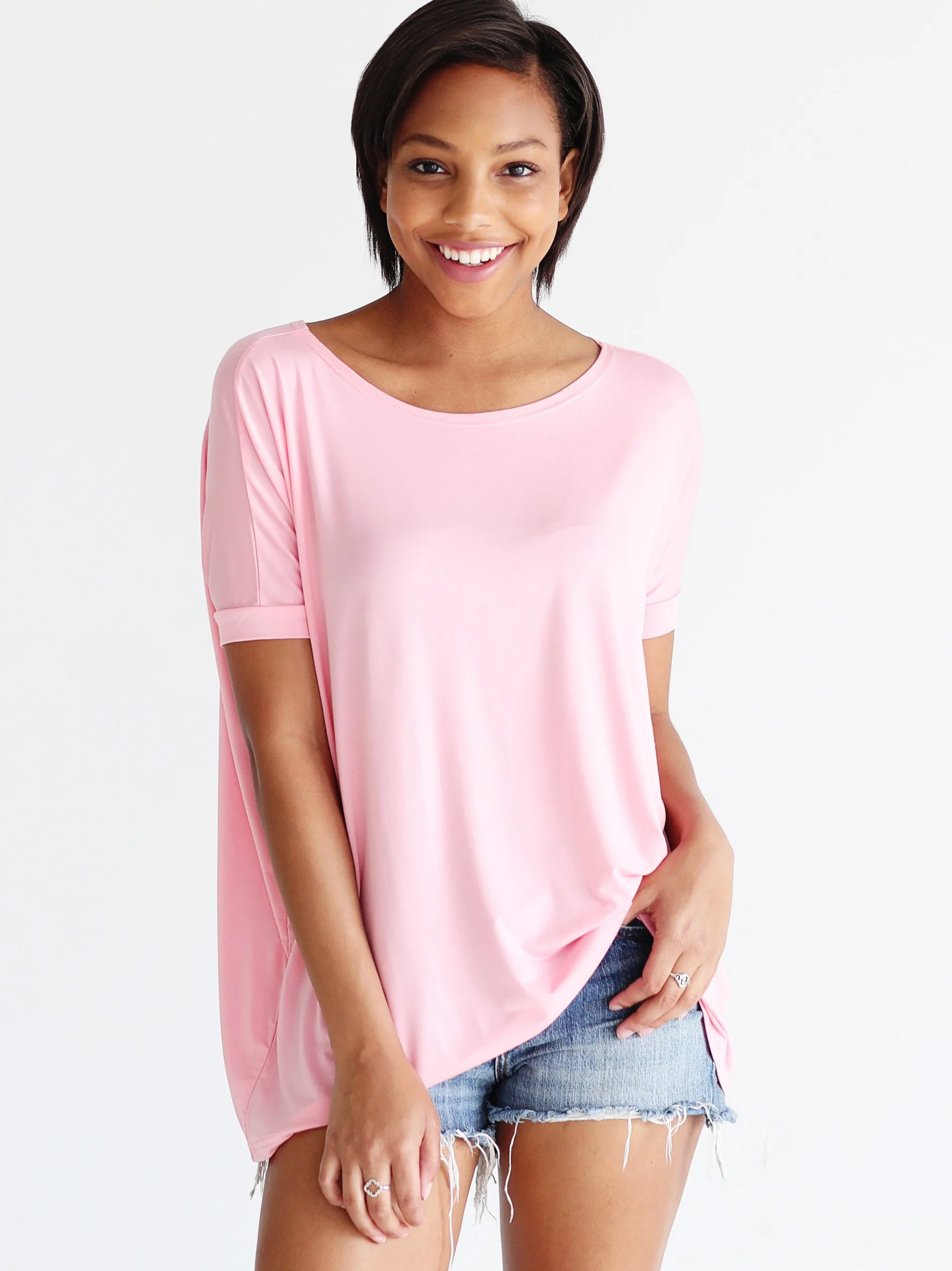 Rose Quartz Short Sleeve Top