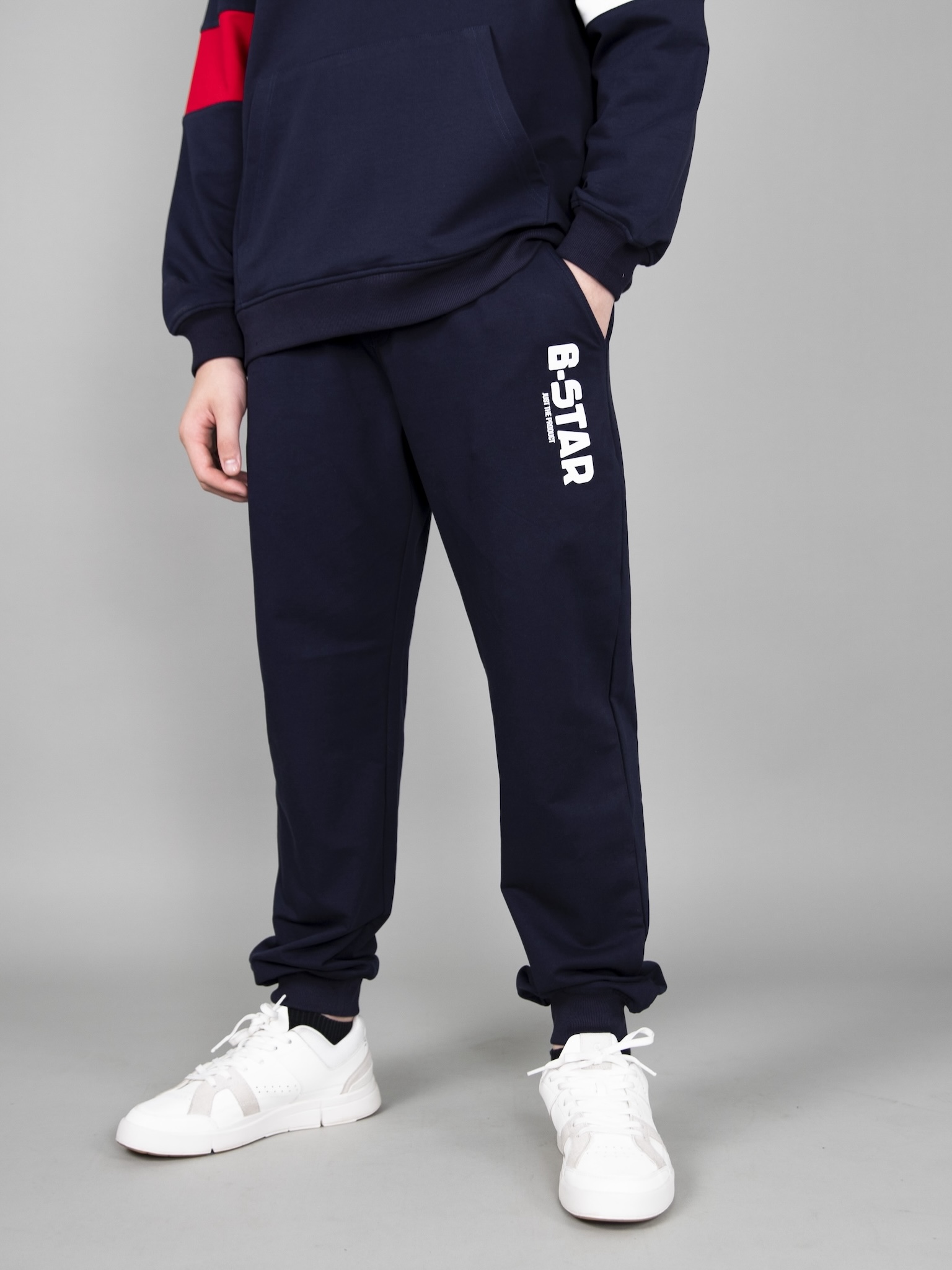 Quần nỉ da cá navy in chữ trắng_thumbnail_1