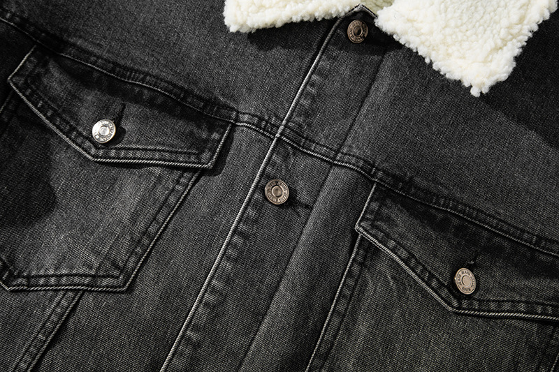 mùa đôngchicÁo khoác denim len cừu nam Mỹ hợp thời trang dáng ôm cộng với dày nhung đa năng đẹp trai áo khoác cotton áo khoác_thumbnail_3