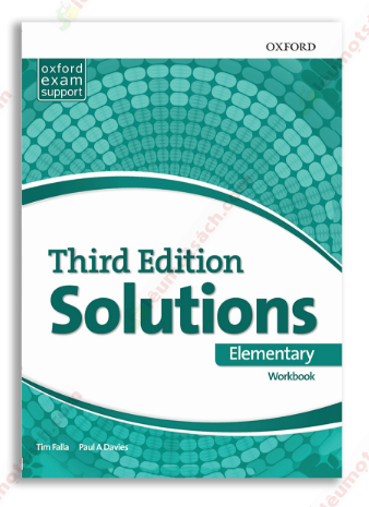 Sách - Solutions 3rd Edition Elementary WorkBook  - Bản in lazer Tặng file nghe