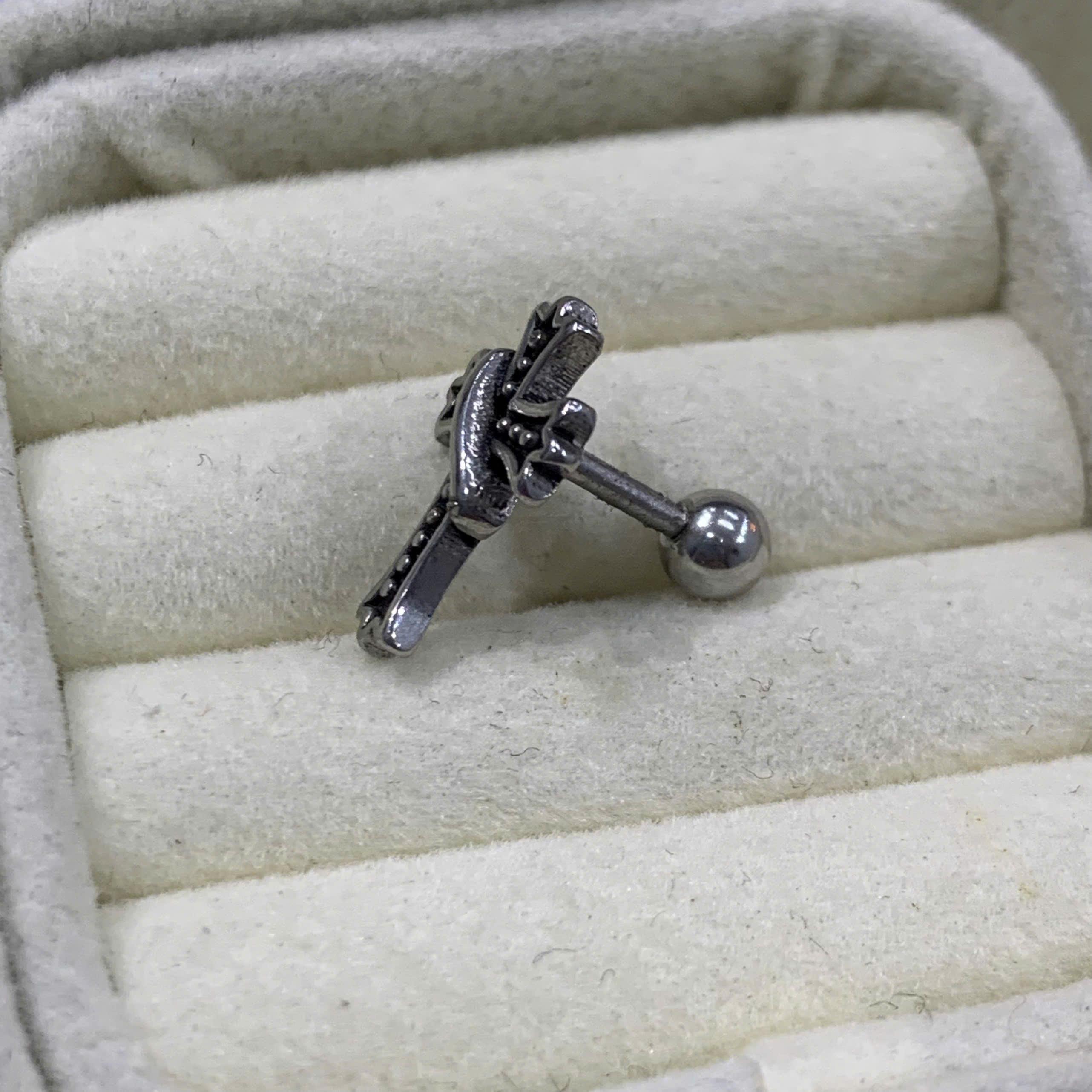 Khuyên Chrome Thánh giá quấn dây._thumbnail_3