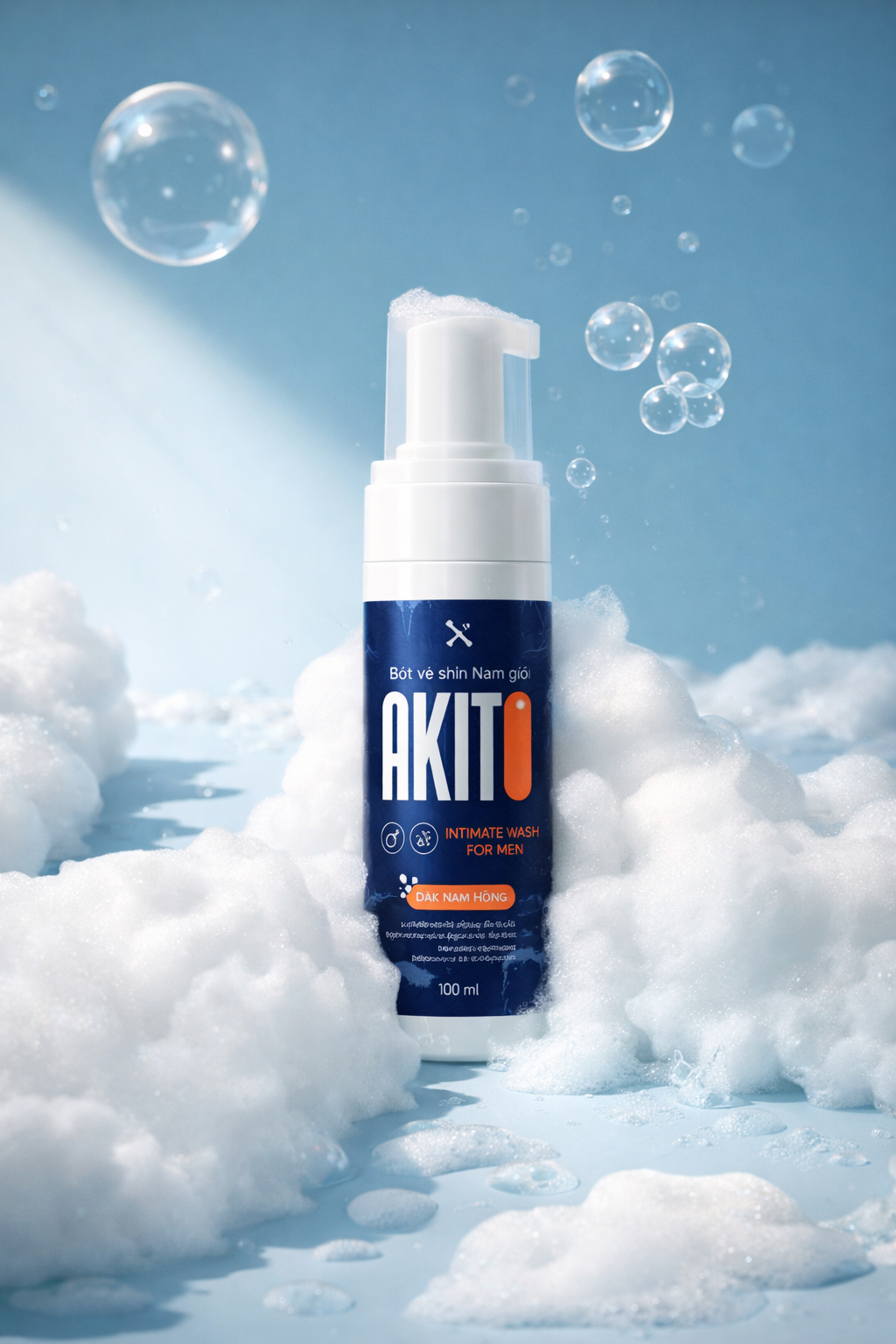 Bọt vệ sinh nam Akito (100ml)