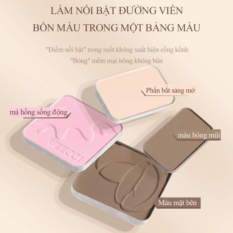 [VEECCI] Bảng phấn tạo khối 4 ô Veecci gợn sóng 8g_thumbnail_2