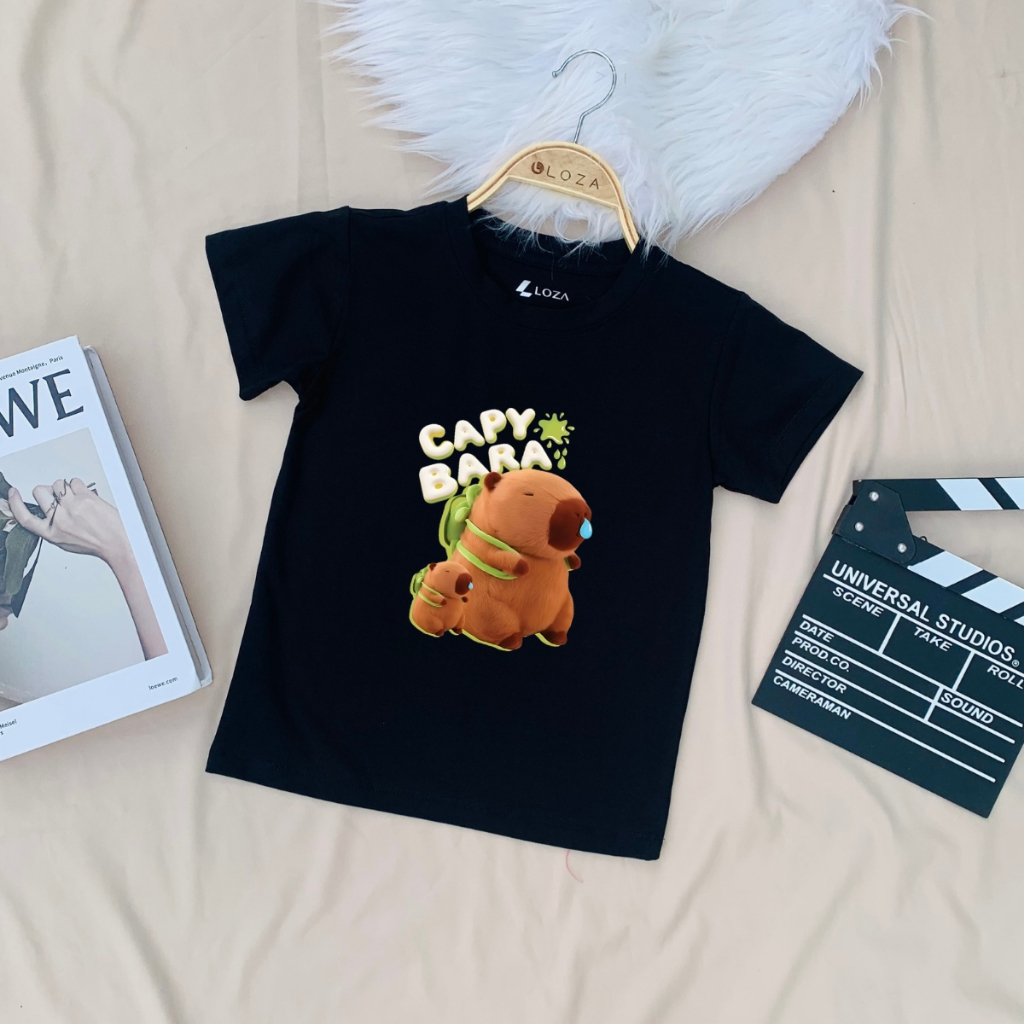 Áo thun trẻ em in hình Capybara - Loza Kids G0201_thumbnail_3