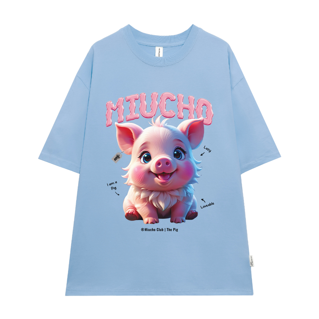 Áo thun form rộng 12 con giáp tuổi Hợi (tuổi heo) ATD1242 Miucho tay ngắn cổ tròn in mix_thumbnail_18