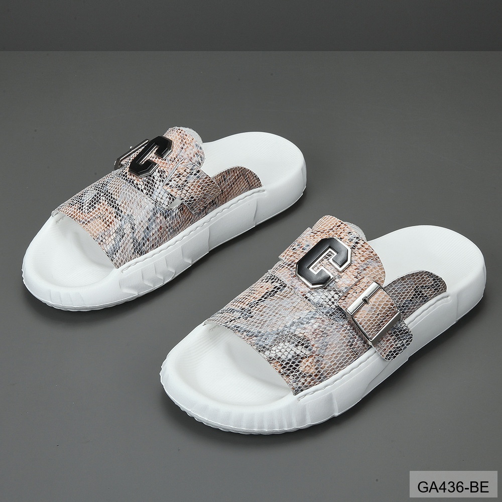 GA436 - Dép xỏ ngón nam thời trang da bò họa tiết rắn đế cao su êm chân_thumbnail_3