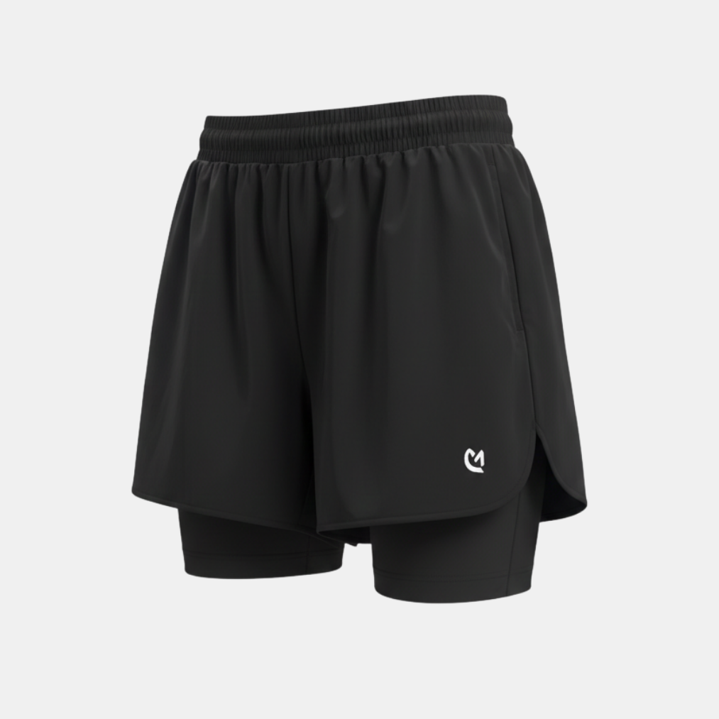 Quần Short Nam 2 Lớp Cao Cấp - Đen_thumbnail_4