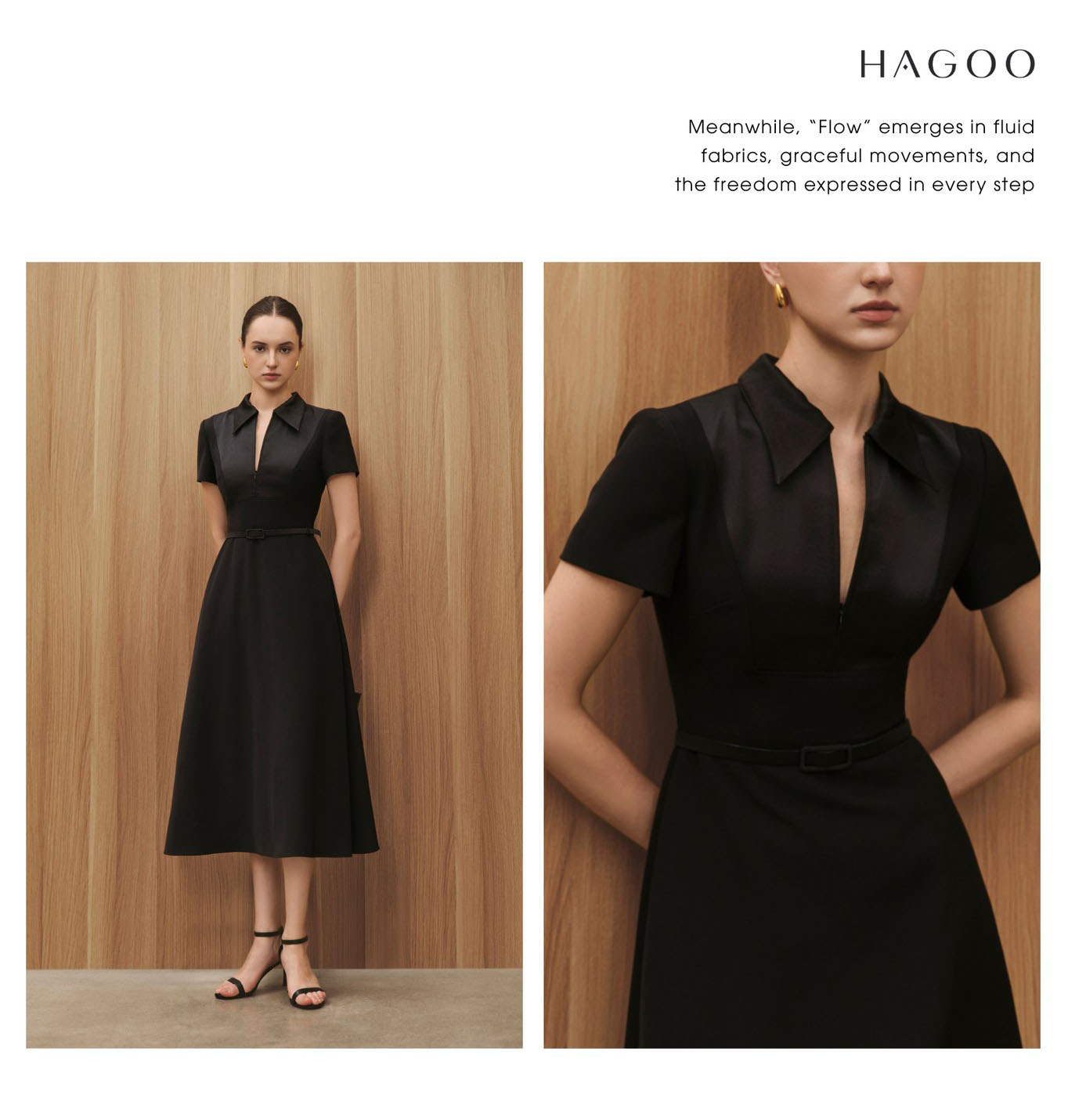 The dress also evokes the confidence and charm hidden in every woman.