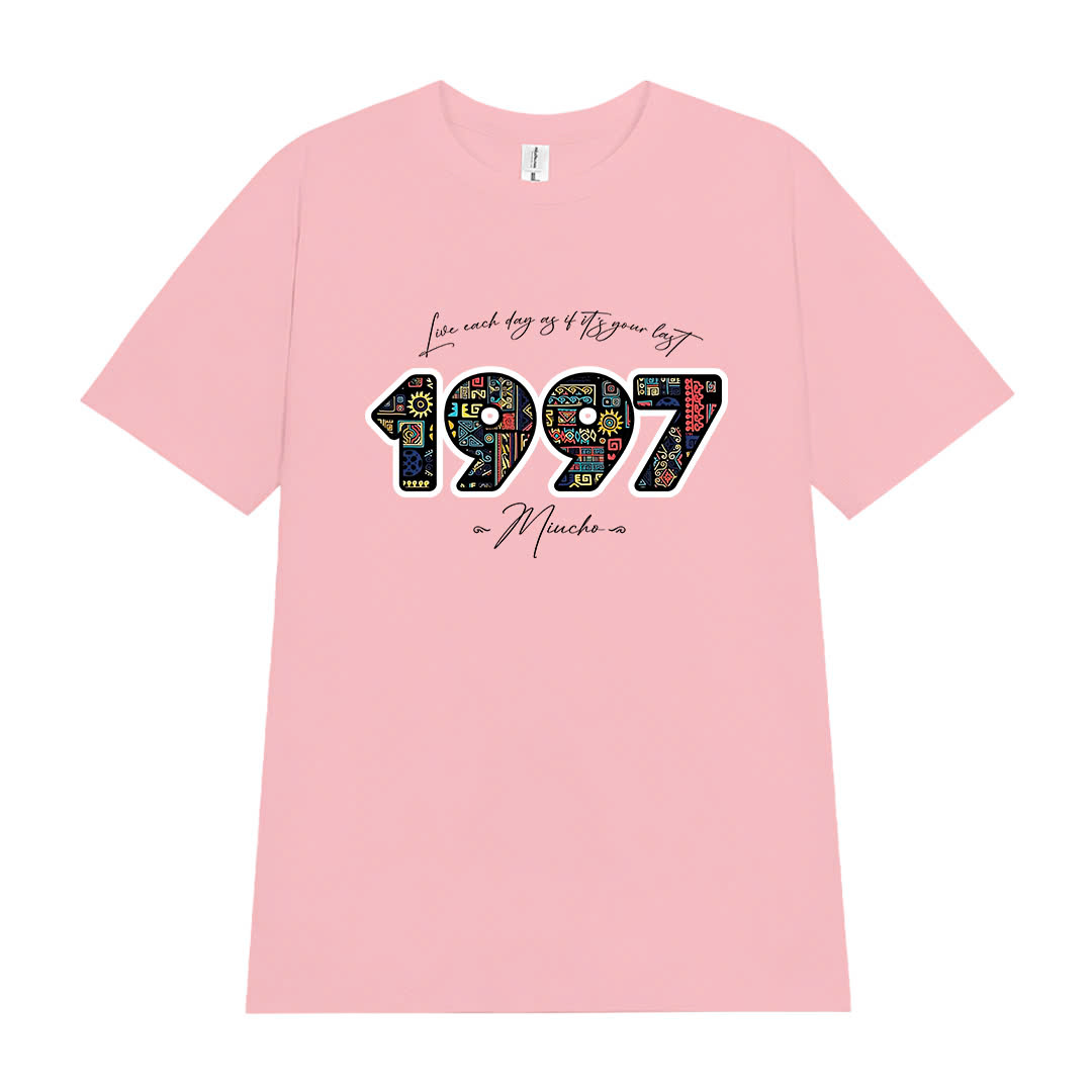 Áo thun nữ in năm sinh 1997 form vừa regular vải cotton 4c thoáng mát ARD1784 Miucho Chic in mix_thumbnail_7