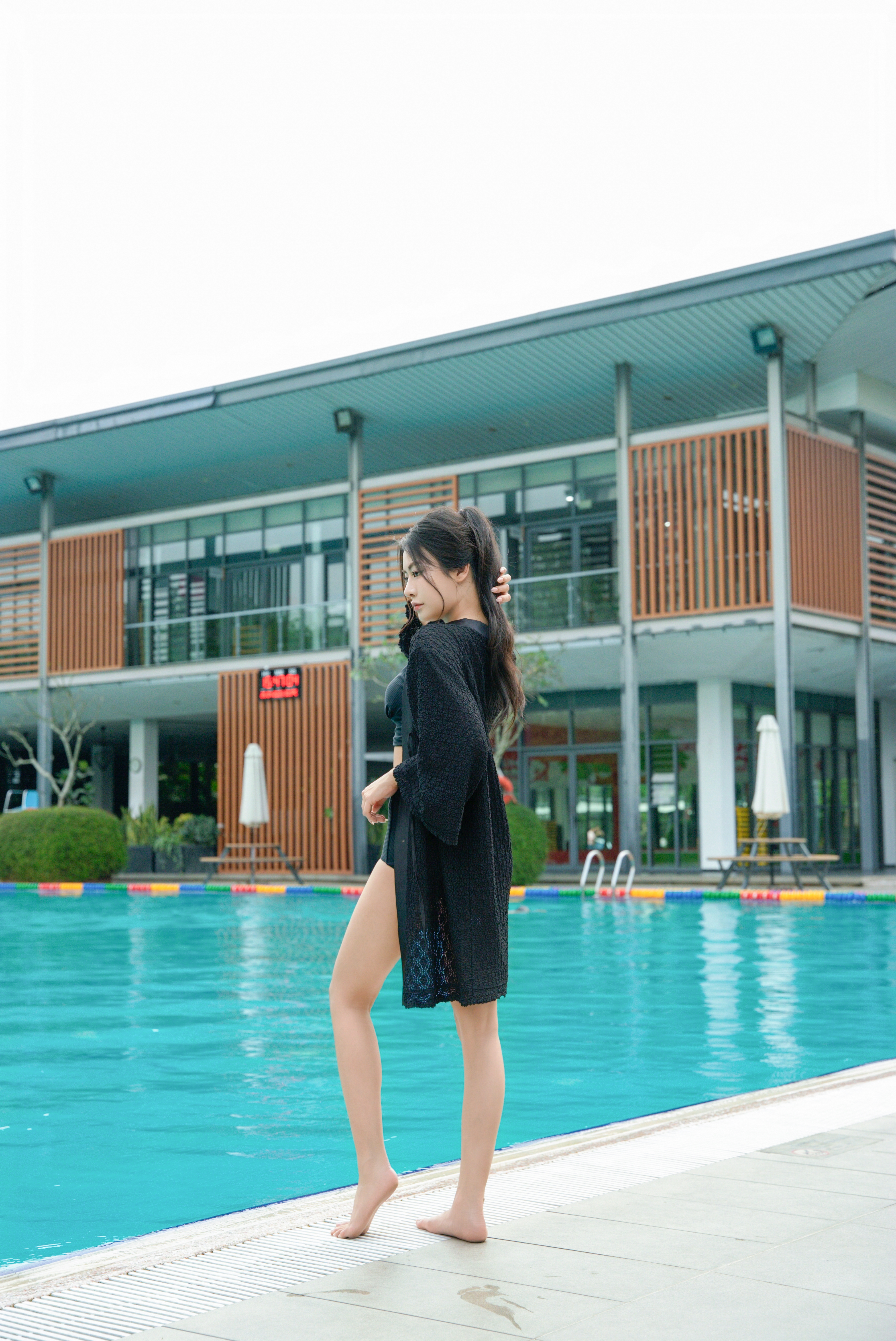 Áo Choàng Lưới Đi Biển Narsis, Dài Tay, Xuyên Thấu, Mặc Ngoài Bikini, Dáng Rộng, Phong Cách Gợi Cảm A25015_thumbnail_4