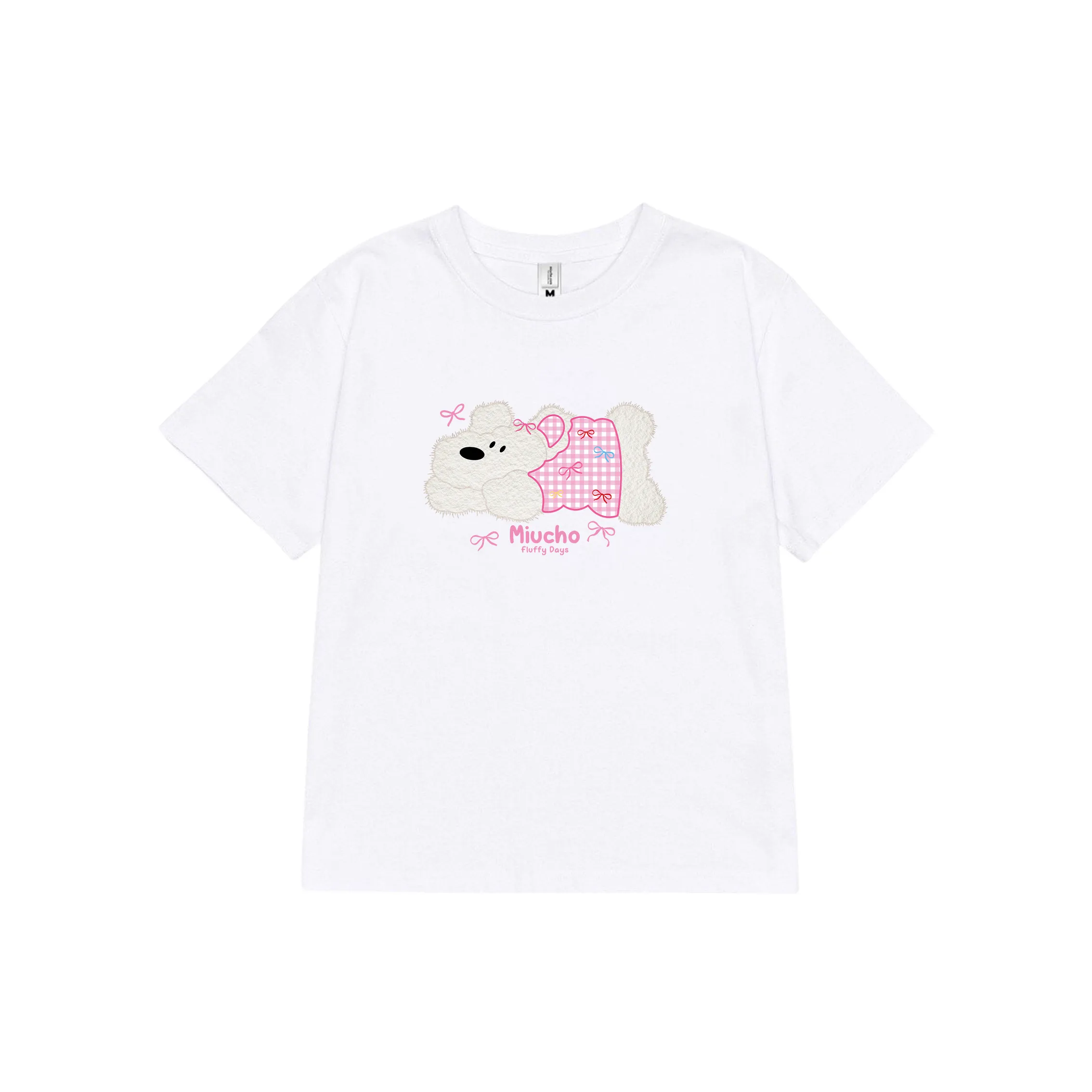 Áo baby tee nữ dễ thương in mix 2519 Miucho vải cotton co giãn thoáng mát cổ tròn tay ngắn_thumbnail_0