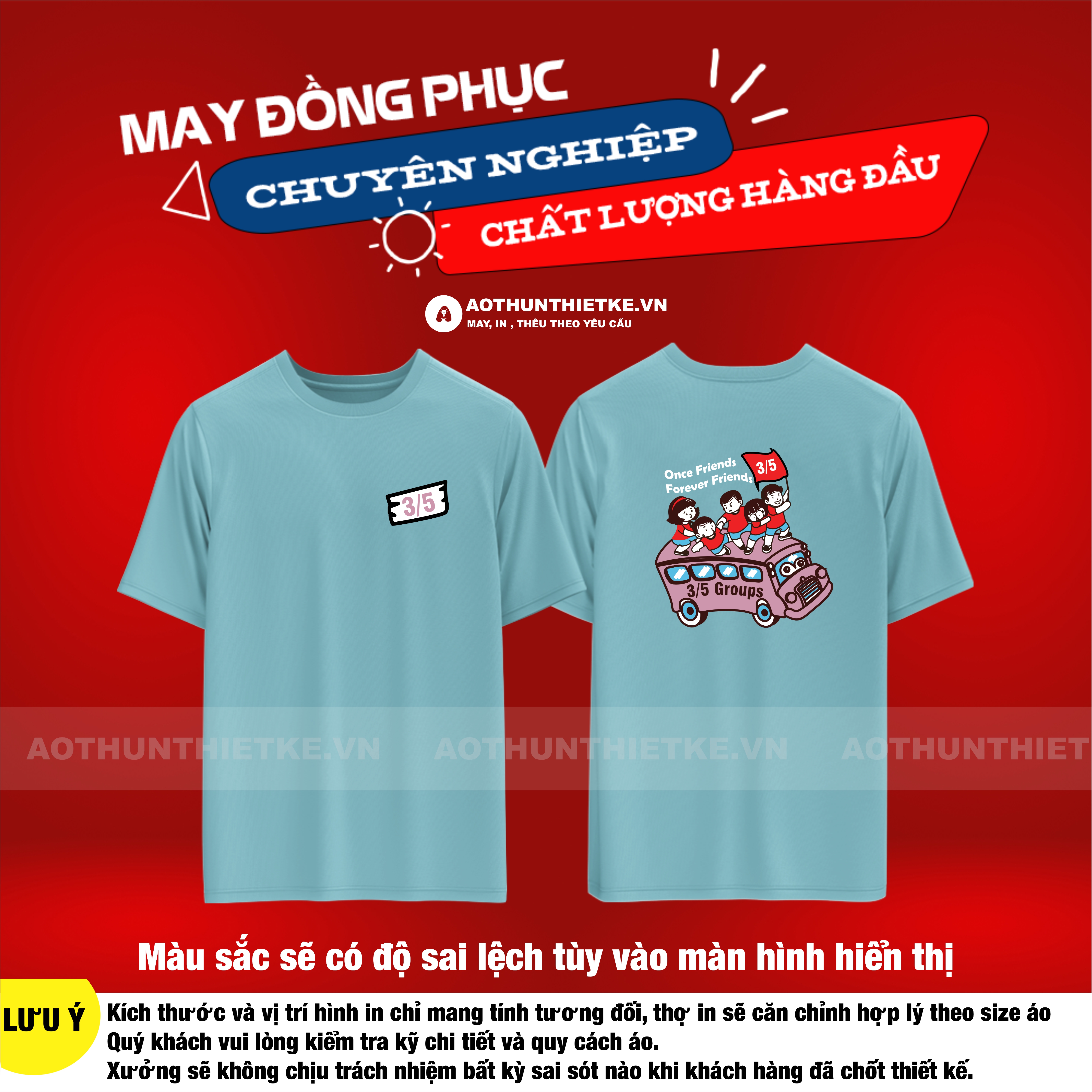  Áo Thun Đồng Phục Lớp 3/5