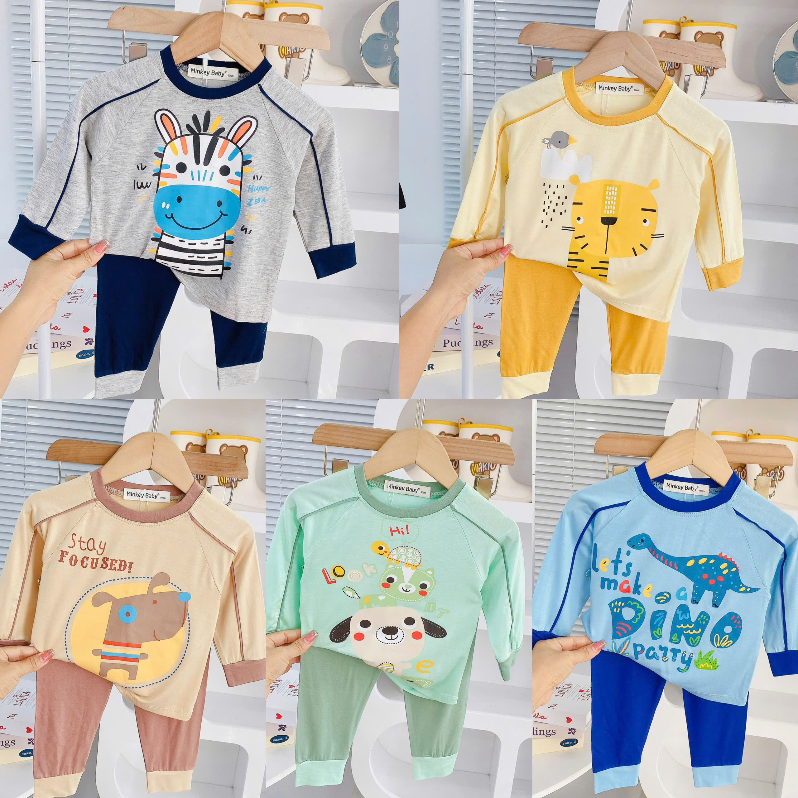 T26 BỘ DÀI TAY MINKEY ĐỘNG VẬT- A003.127