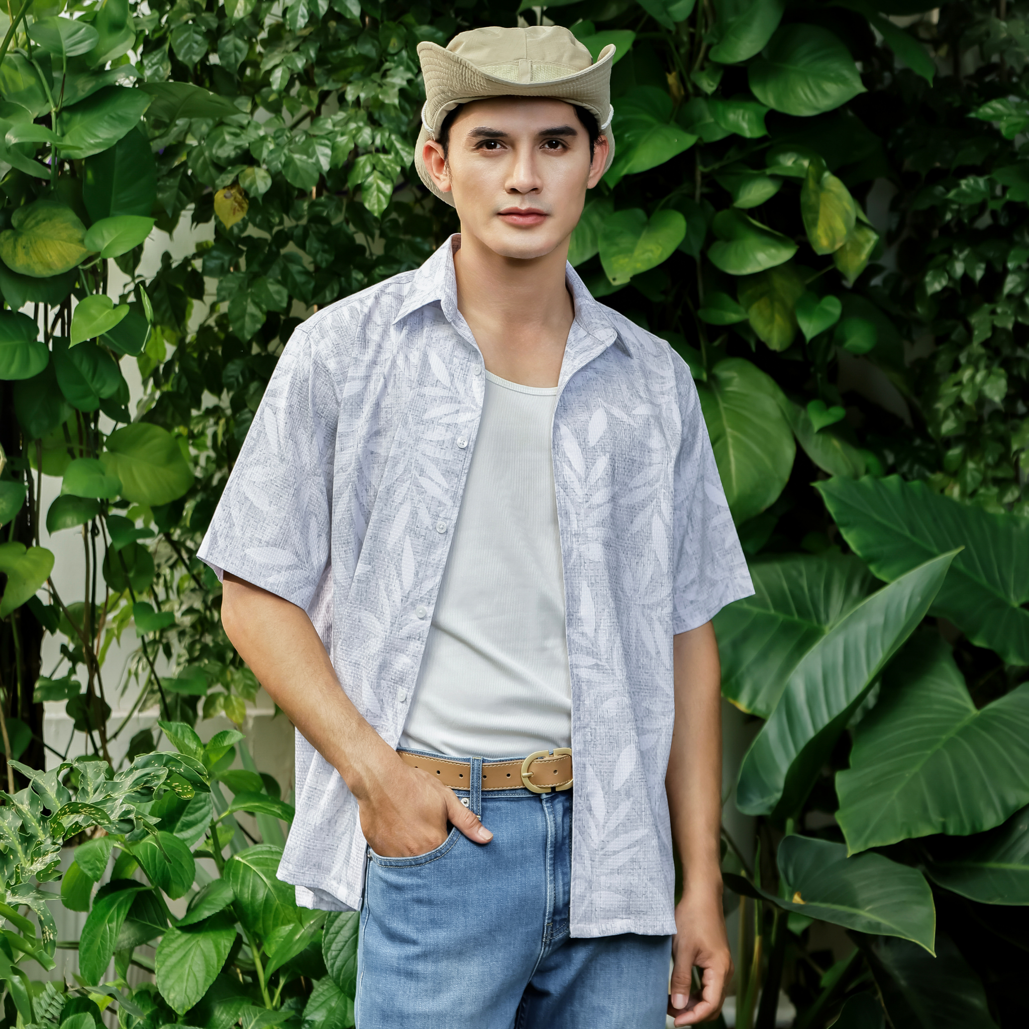 Áo Sơ Mi Họa Tiết Relaxed S05