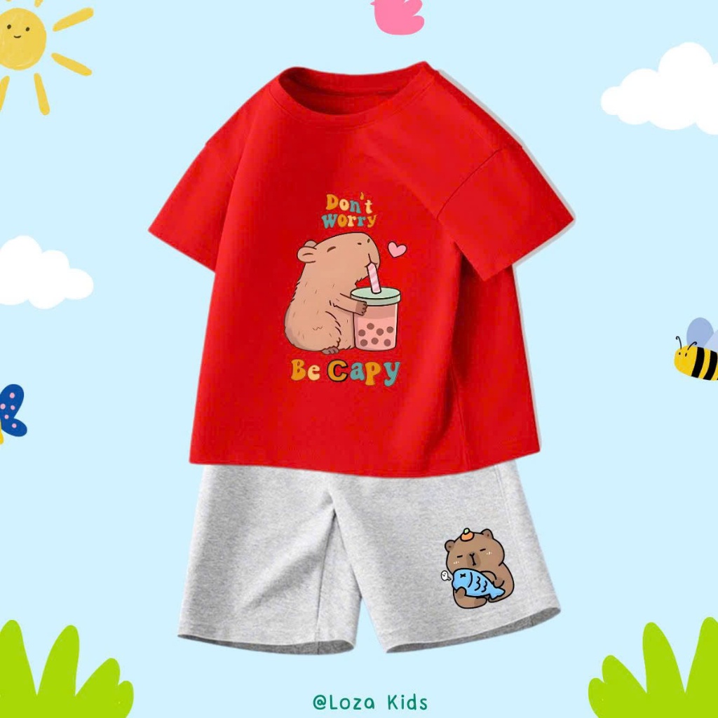 Bộ quần áo bé  trai in hình Capybara - Loza Kids SB114_thumbnail_11
