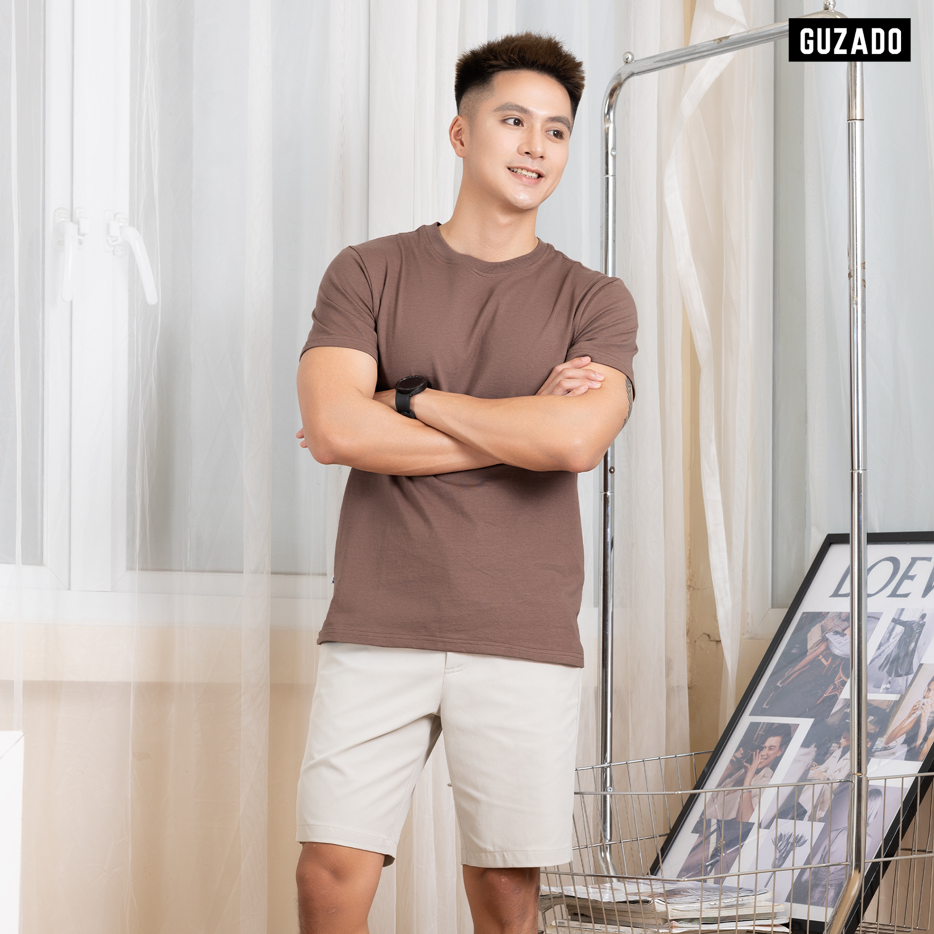 Áo Thun Trơn Thiết Kế Basic Nhiều Màu GTS05 Thương Hiệu GUZADO_thumbnail_12