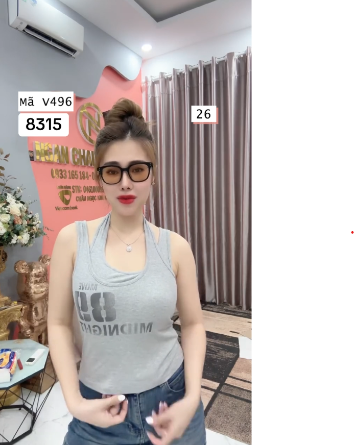 V496 Áo thun sn 4 màu