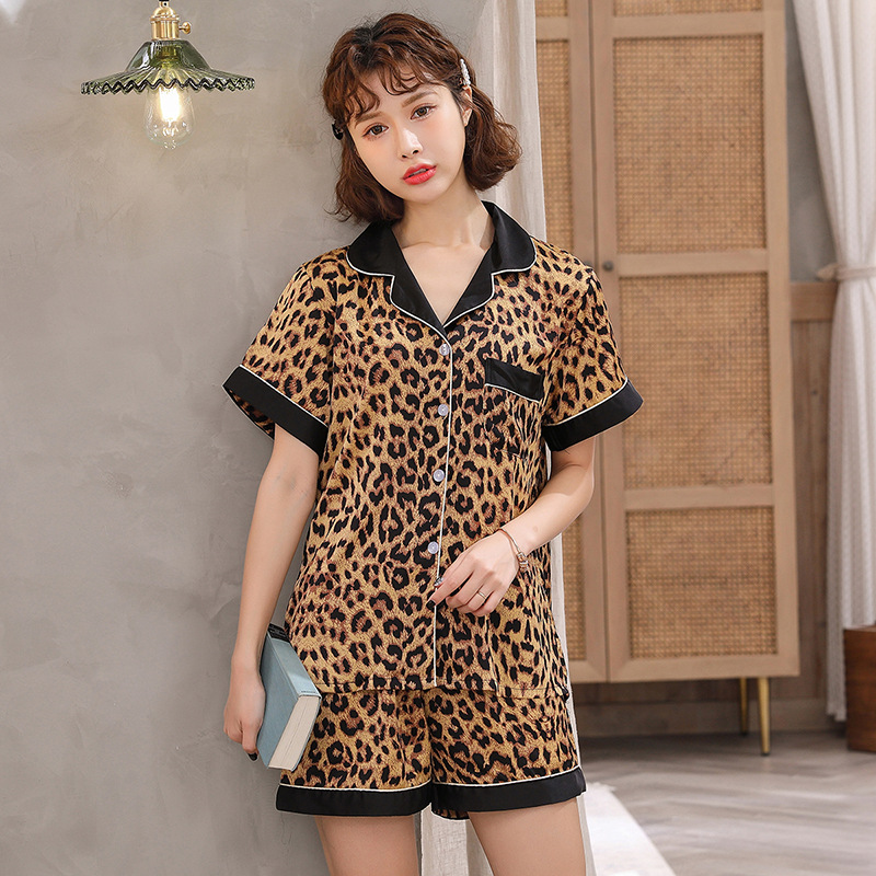 N08C Pijama cộc đùi da báo