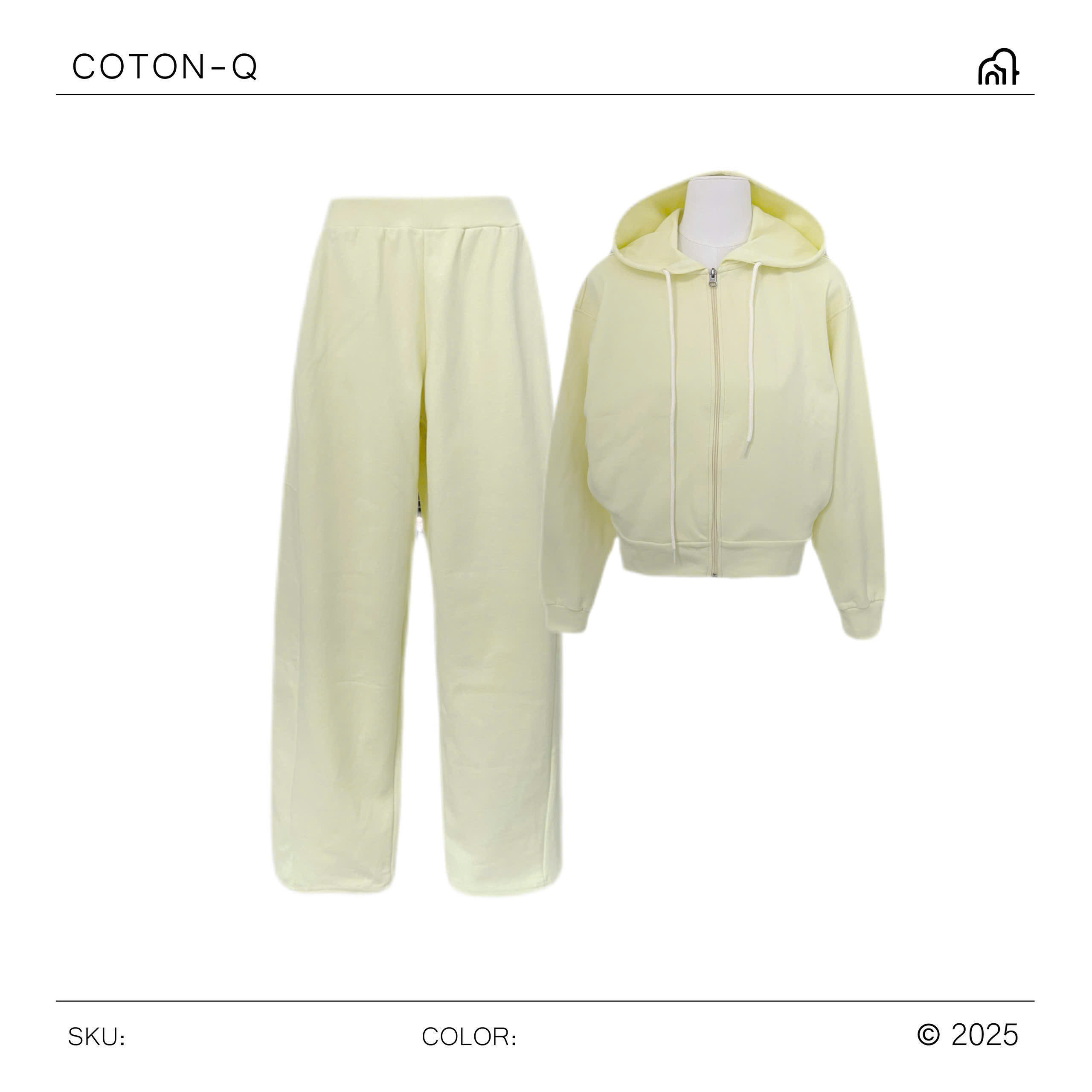 HJ118 Set áo khoác có nón + quần thun dài ( GÀ CON )