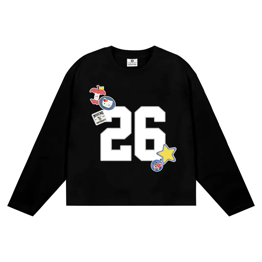 Áo thun boxy Tết Bính Ngọ 2026 basic dễ phối Miucho vải thoáng mát tay dài cổ tròn 2998_thumbnail_7