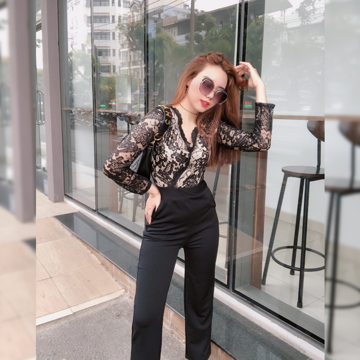 Jumpsuit phối ren tay dài_thumbnail_1