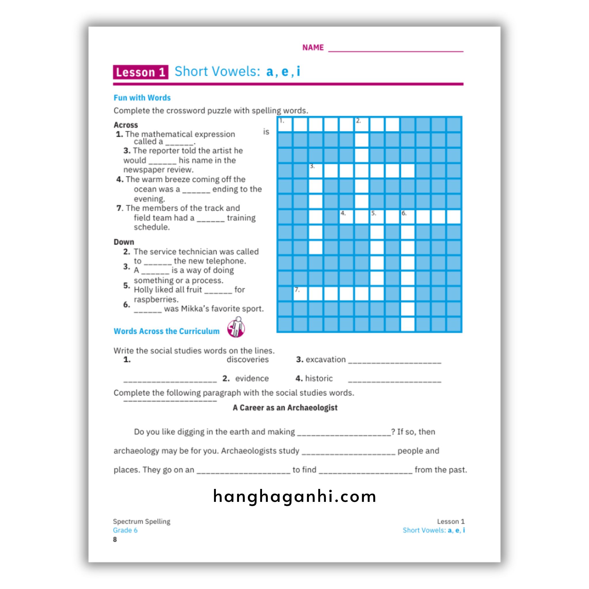 Sách Spectrum Spelling Workbook Grade 6_thumbnail_5