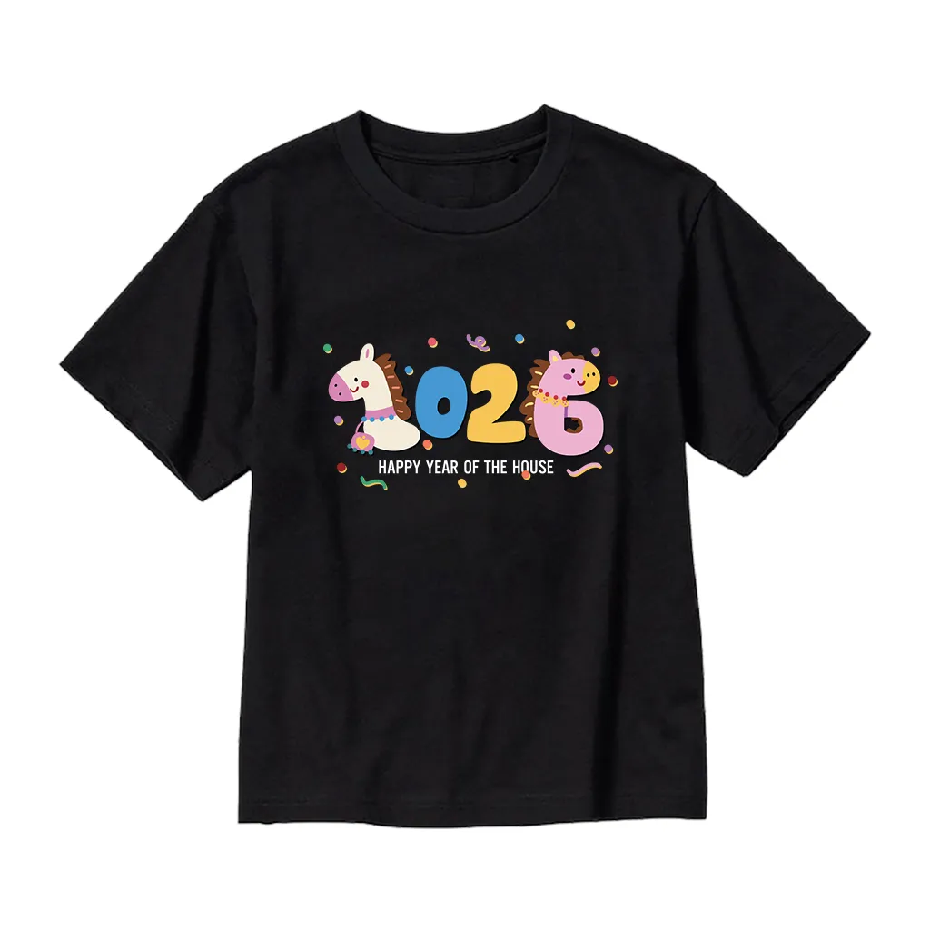 Áo thun bé trai bé gái Tết 2026 Kado vải cotton thoáng mát mềm mại 2953_thumbnail_8