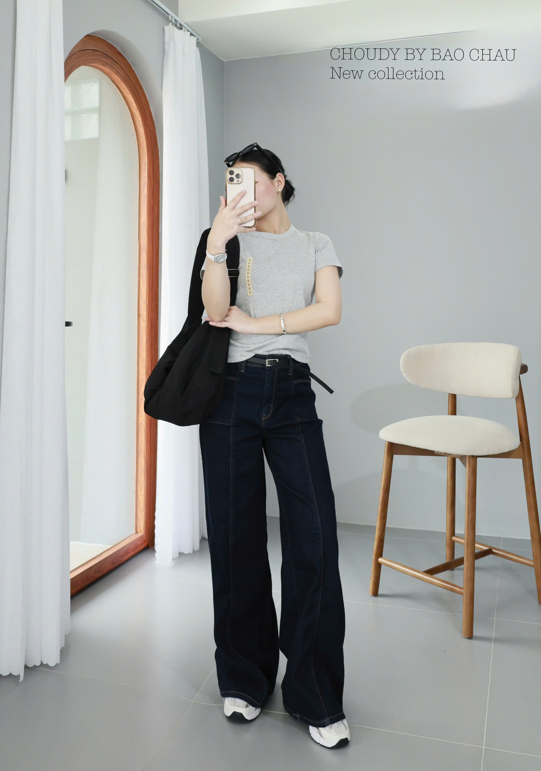 H21 QUẦN JEAN SUÔNG ĐẬM  (KÈM BELT)