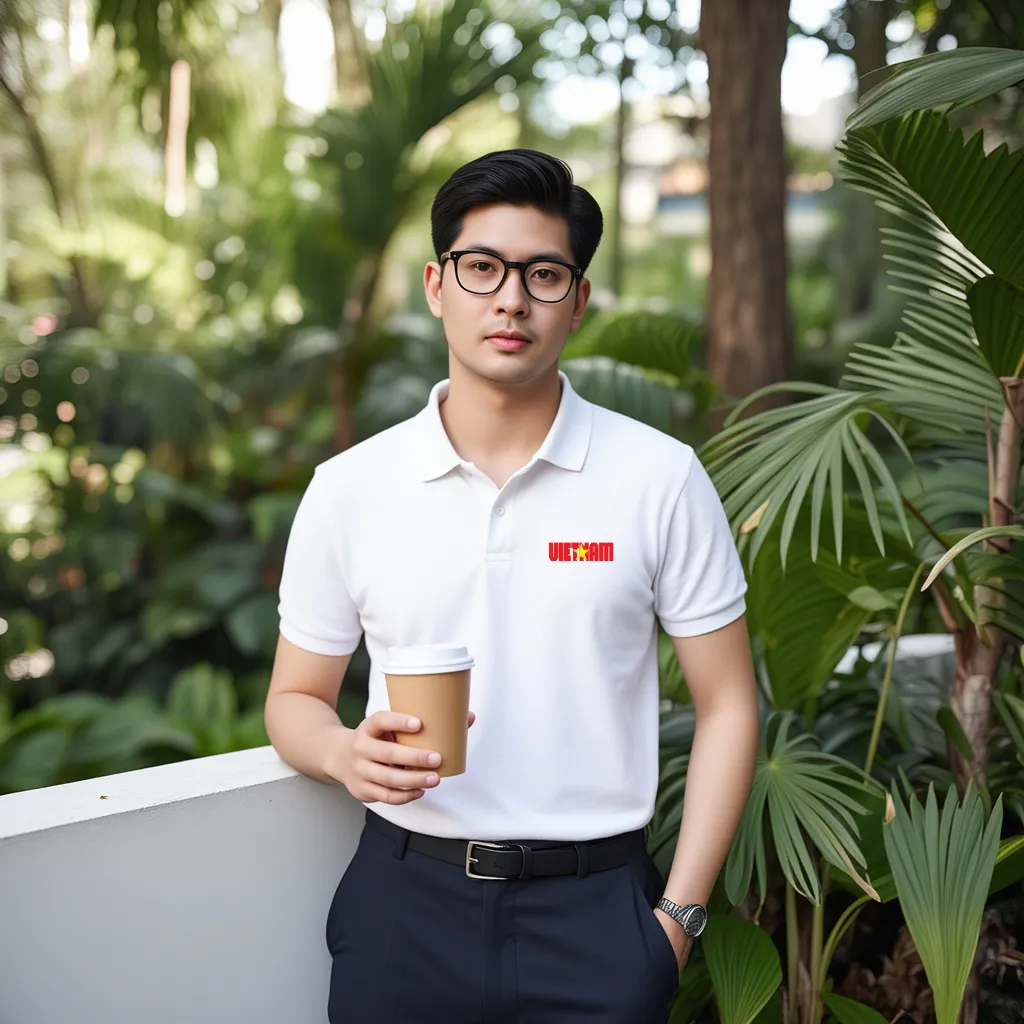 Áo polo cá sấu đứng form PLCSD2448 Miucho Iconic tay ngắn vải polyester thoáng mát chống nhăn in typography_thumbnail_3