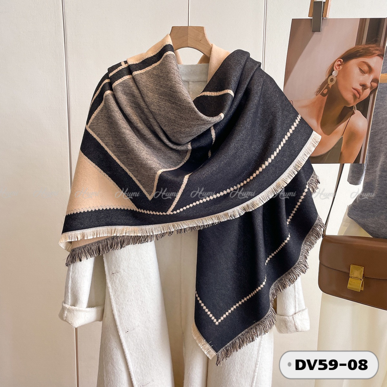 KHĂN CASHMERE VUÔNG 130x130CM (DV59-08)
