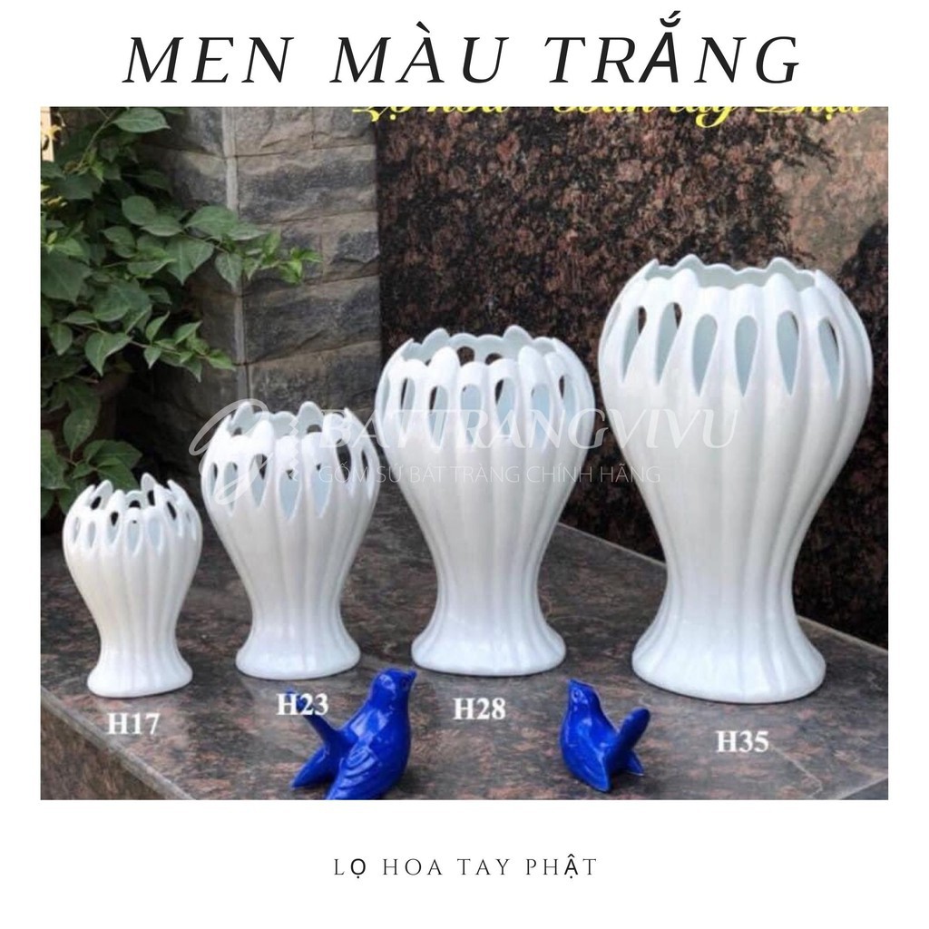 Bình Trang Trí - Lọ Hoa Bát Tràng Siêu Rẻ - Lọ Hoa Tay Phật