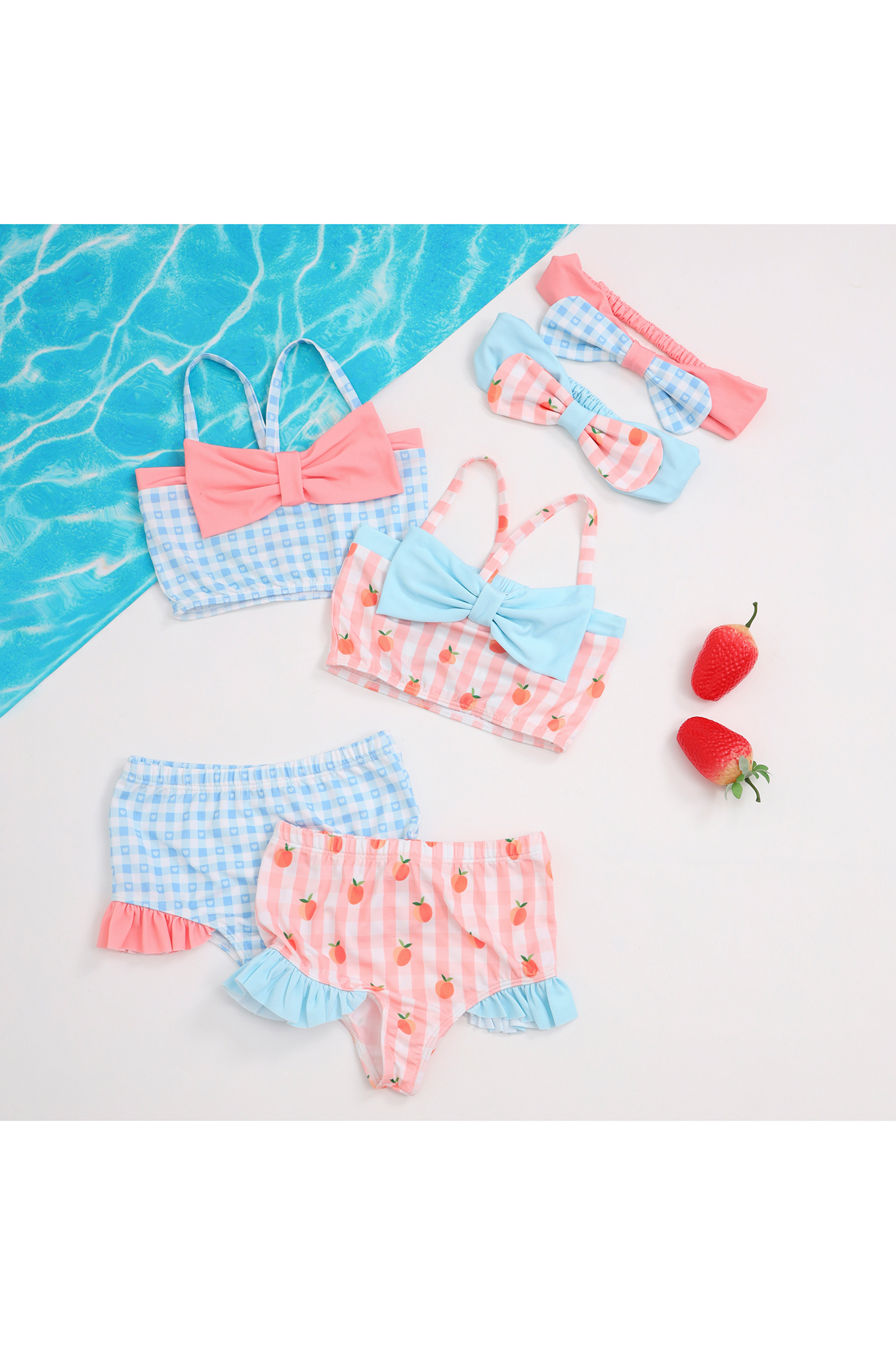 Set bơi rời bé gái kẻ trái tim phối nơ_thumbnail_4