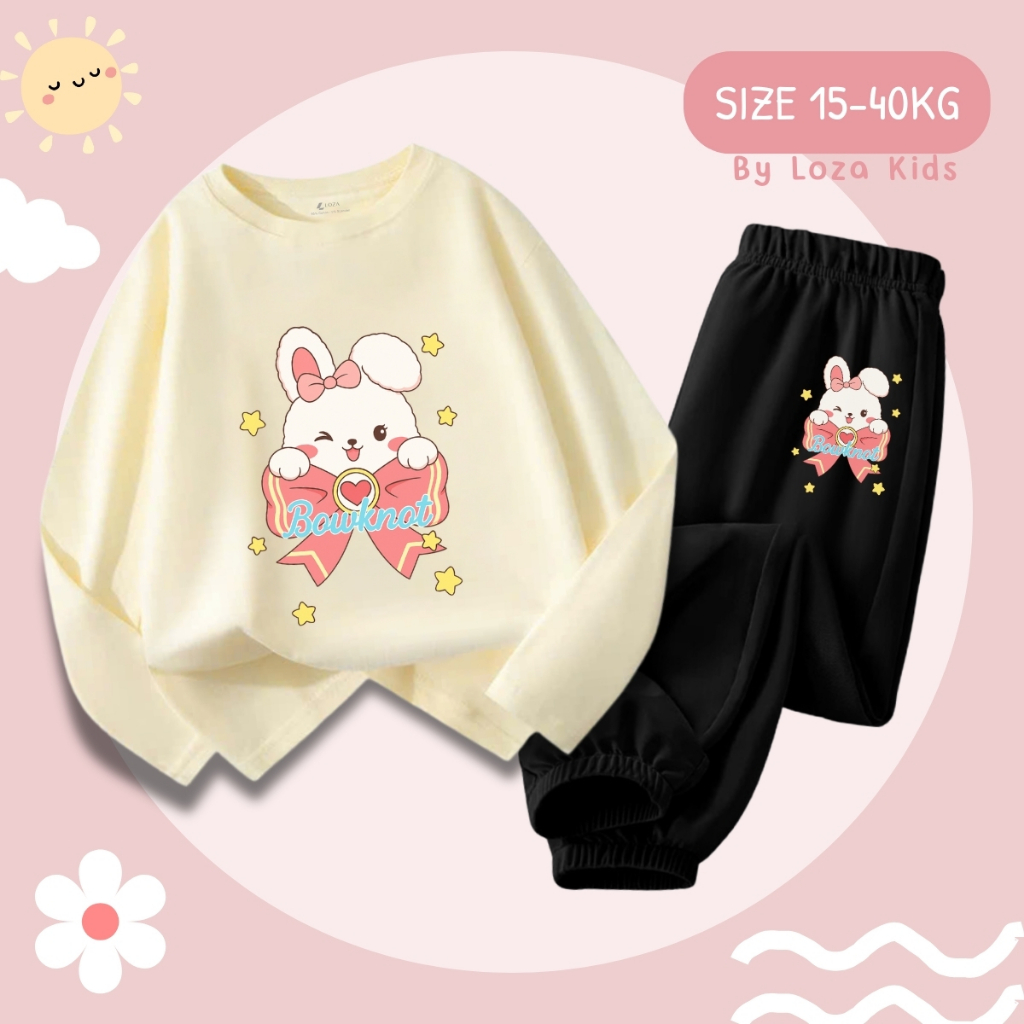 Bộ Thu - Đông bé gái Thỏ nơ - Loza Kids BW436_thumbnail_4
