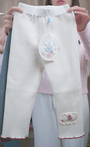 (Q145) Quần legging lót bông 2 màu gấu thêu Seven_thumbnail_1